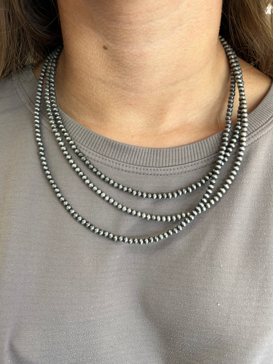 3-strand 4mm Navajo Necklace