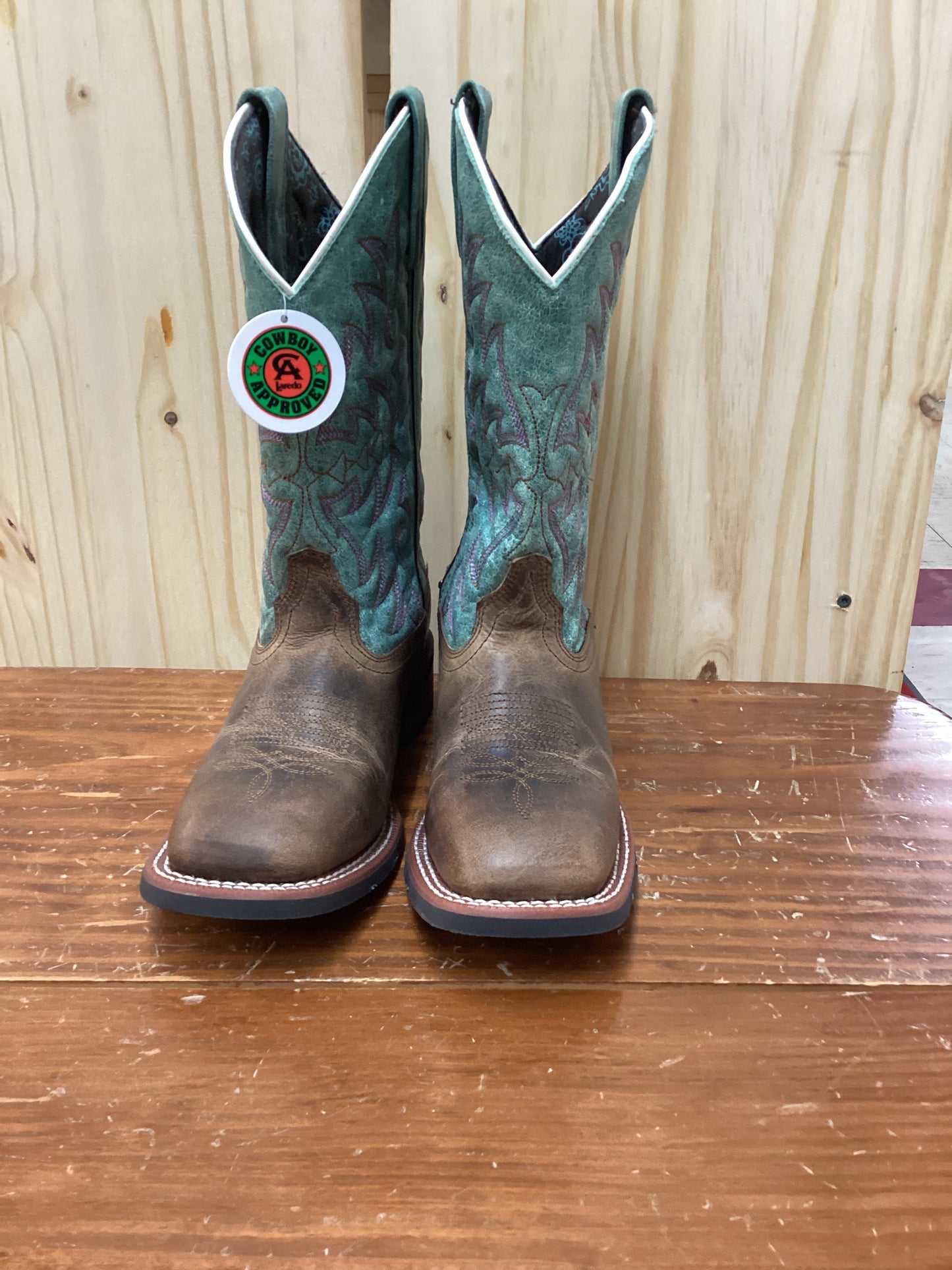 Cowboy Approved Brown & Turqouise