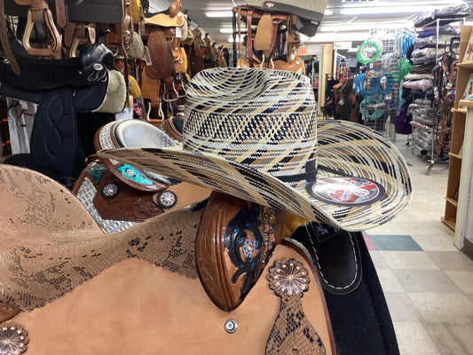 American Hat Company Calico Straw Hat