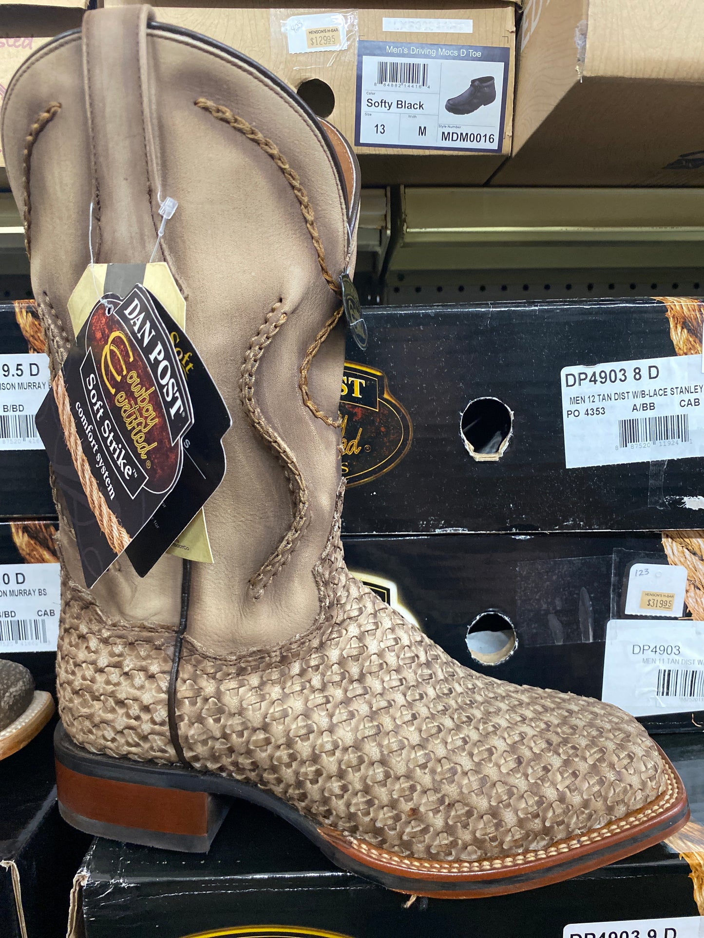 Dan Post DP4903 Tan Dist W/B lace Stanley