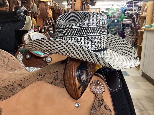 American Hat Company Black/White Checkered Hat