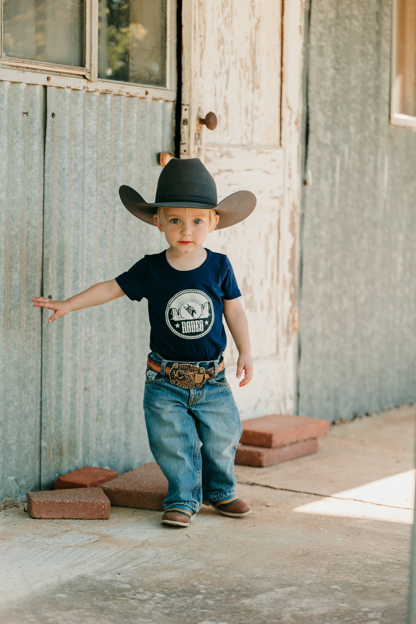 Navy Rodeo Onesie
