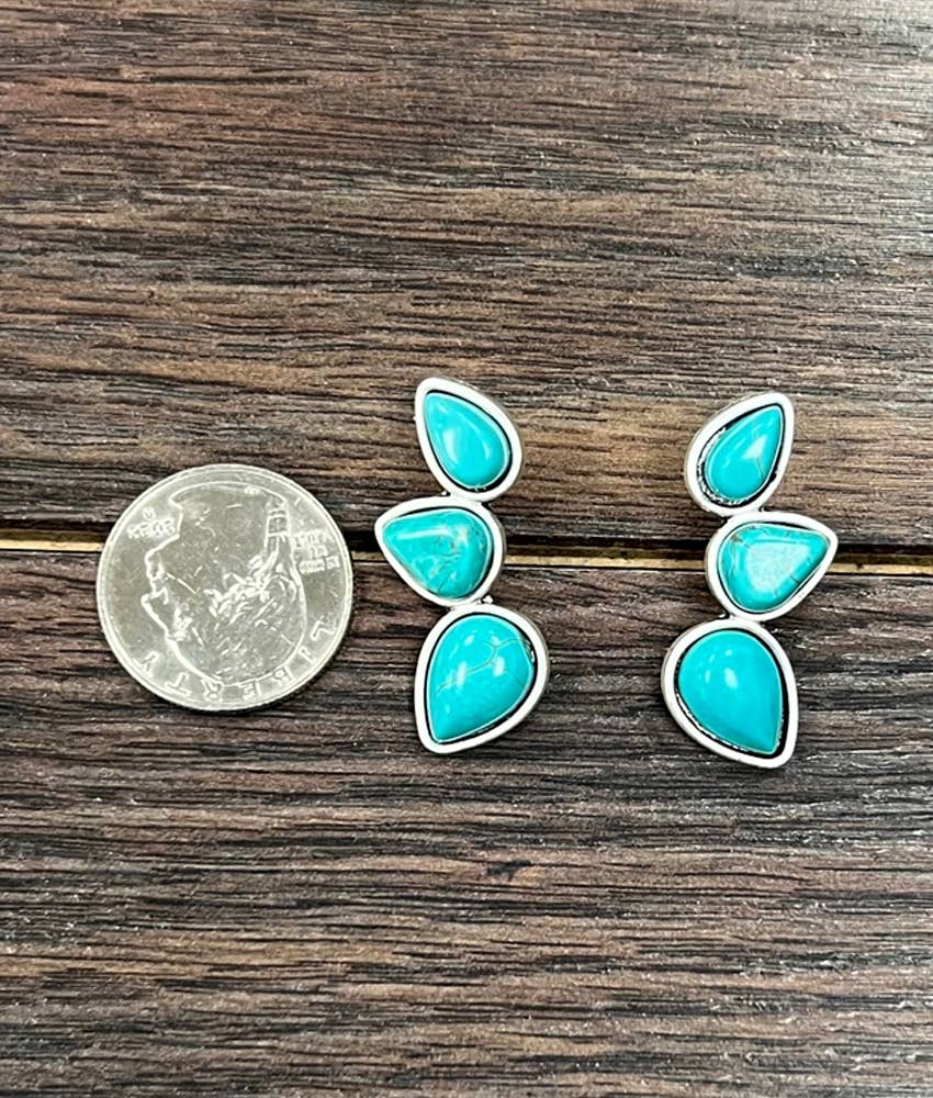 Navajo Turquoise Stud Earrings
