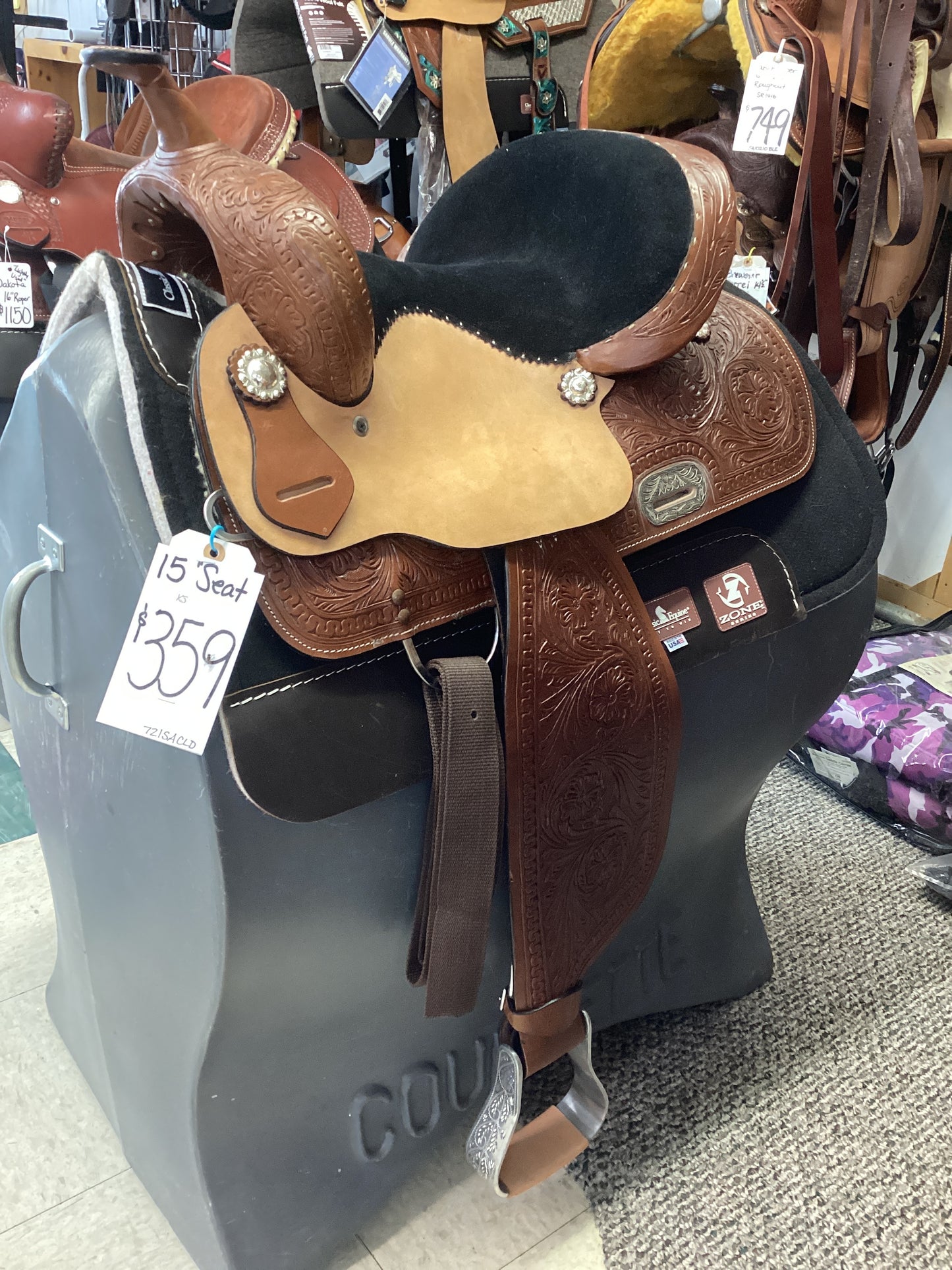 15” saddle