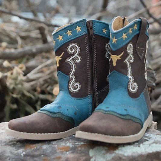 "Nash" Longhorn Kids Boots