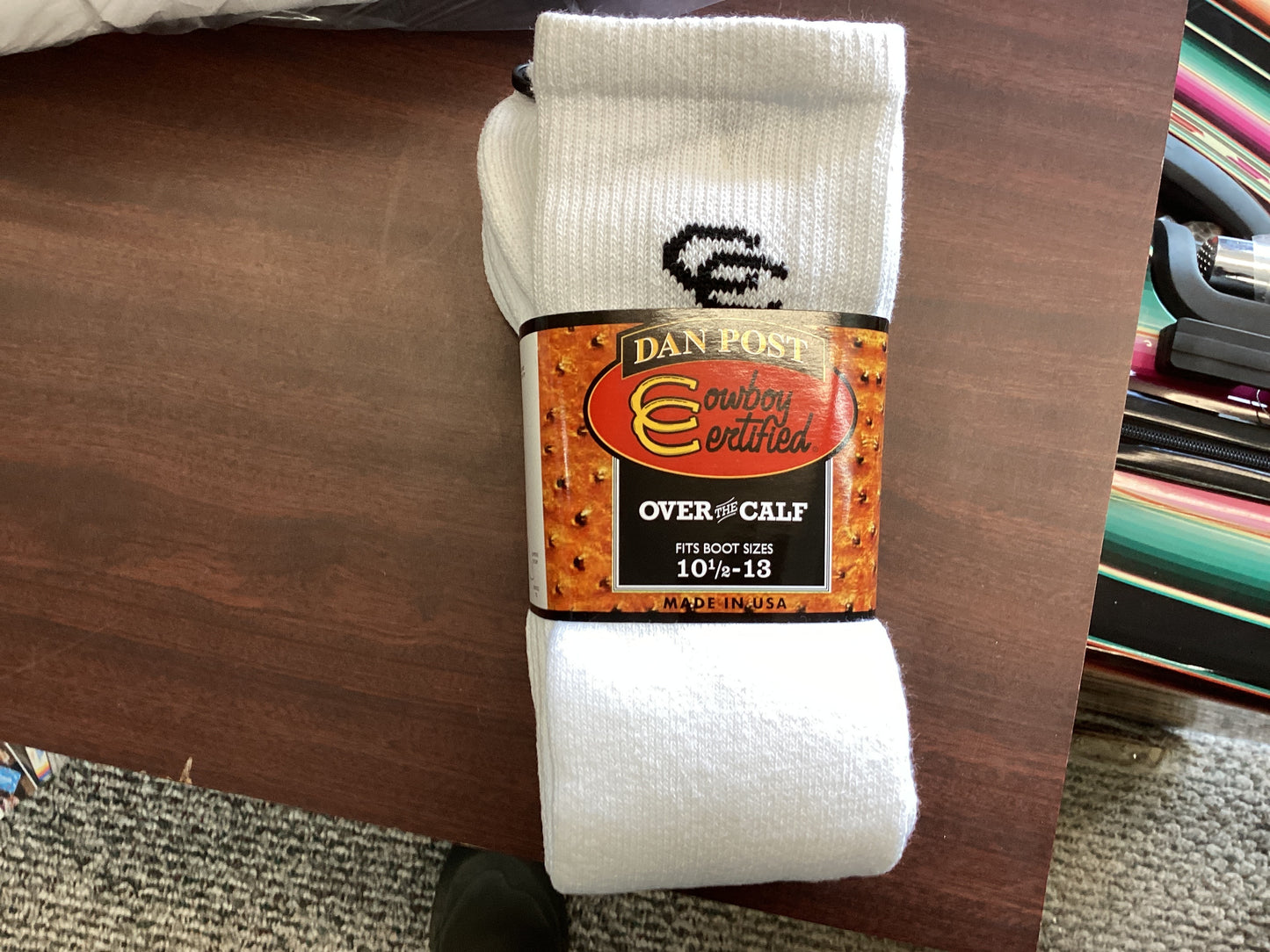Dan Post Cowboy Certified Over The Calf Socks-2 pair