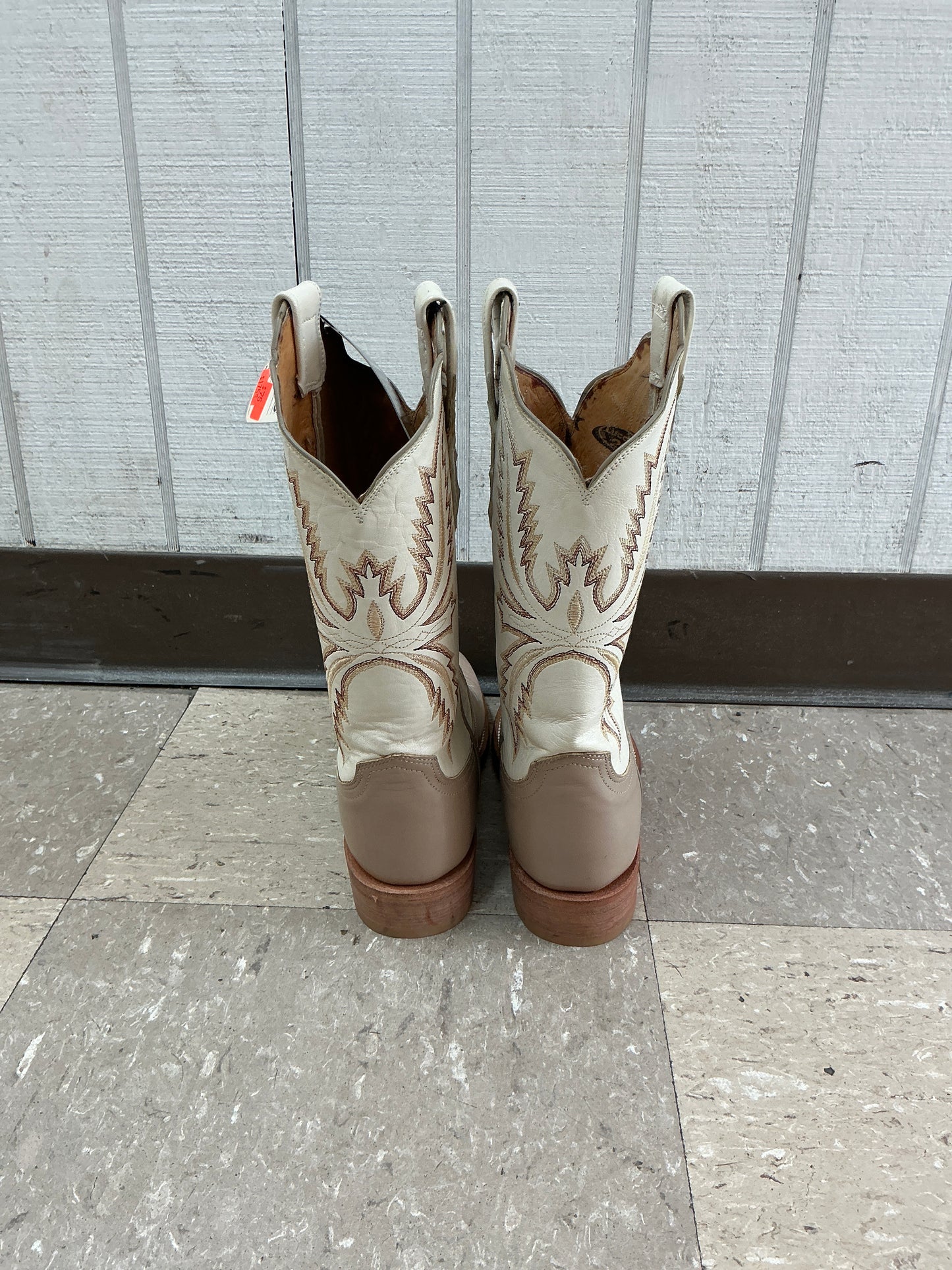 Lucchese 2000 Tan Square Toe-CLEARANCE