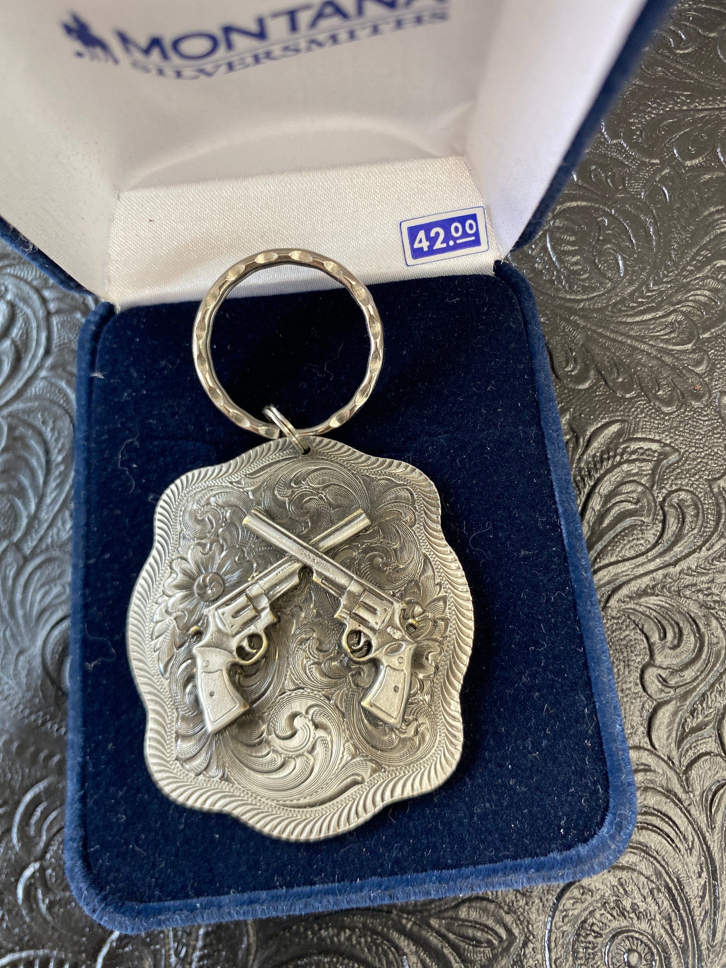 Double Shooter Keychain from Montana Silversmith