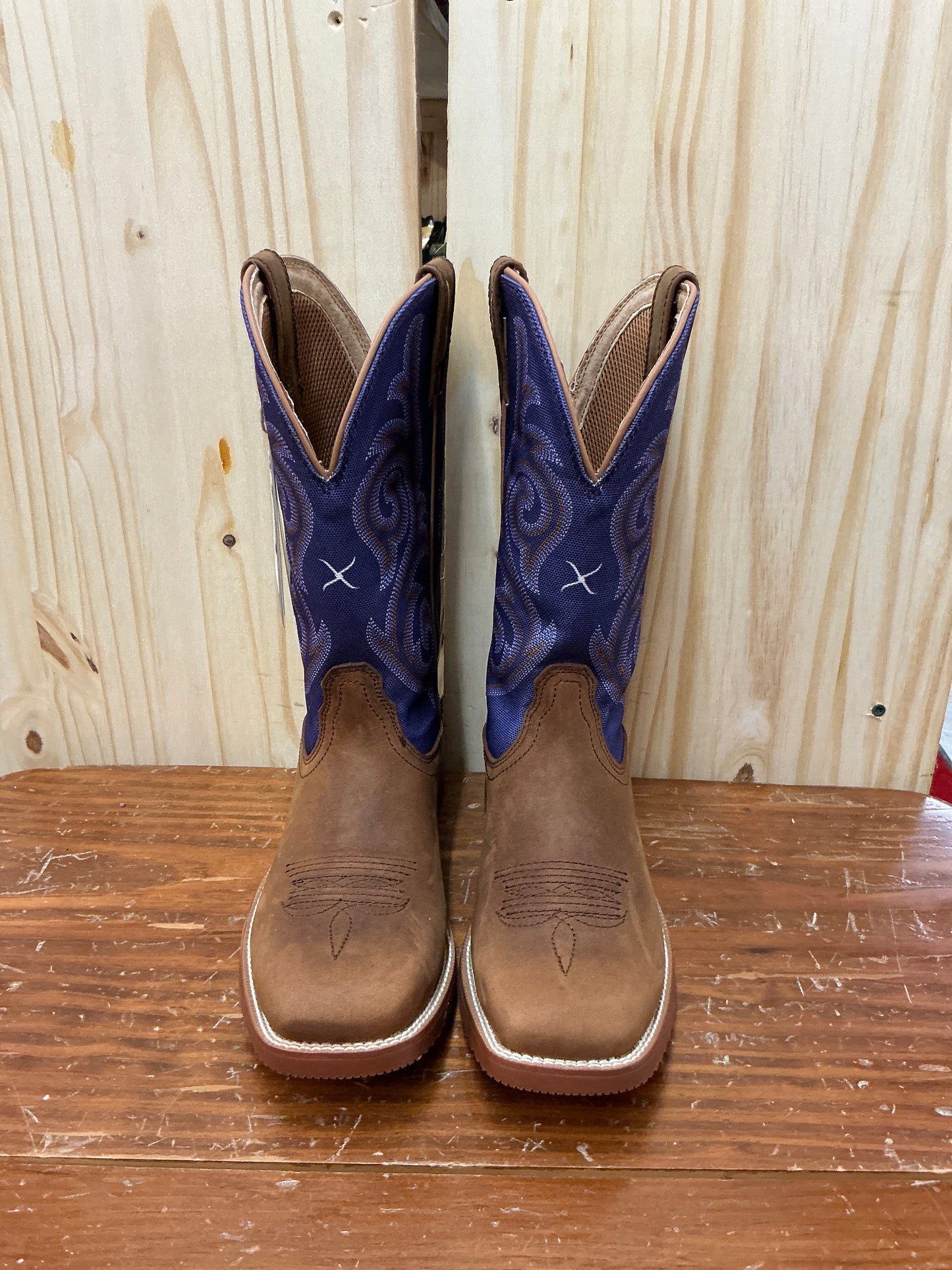 Twisted X 11” Tech X Distressed Saddle and Iris Boot