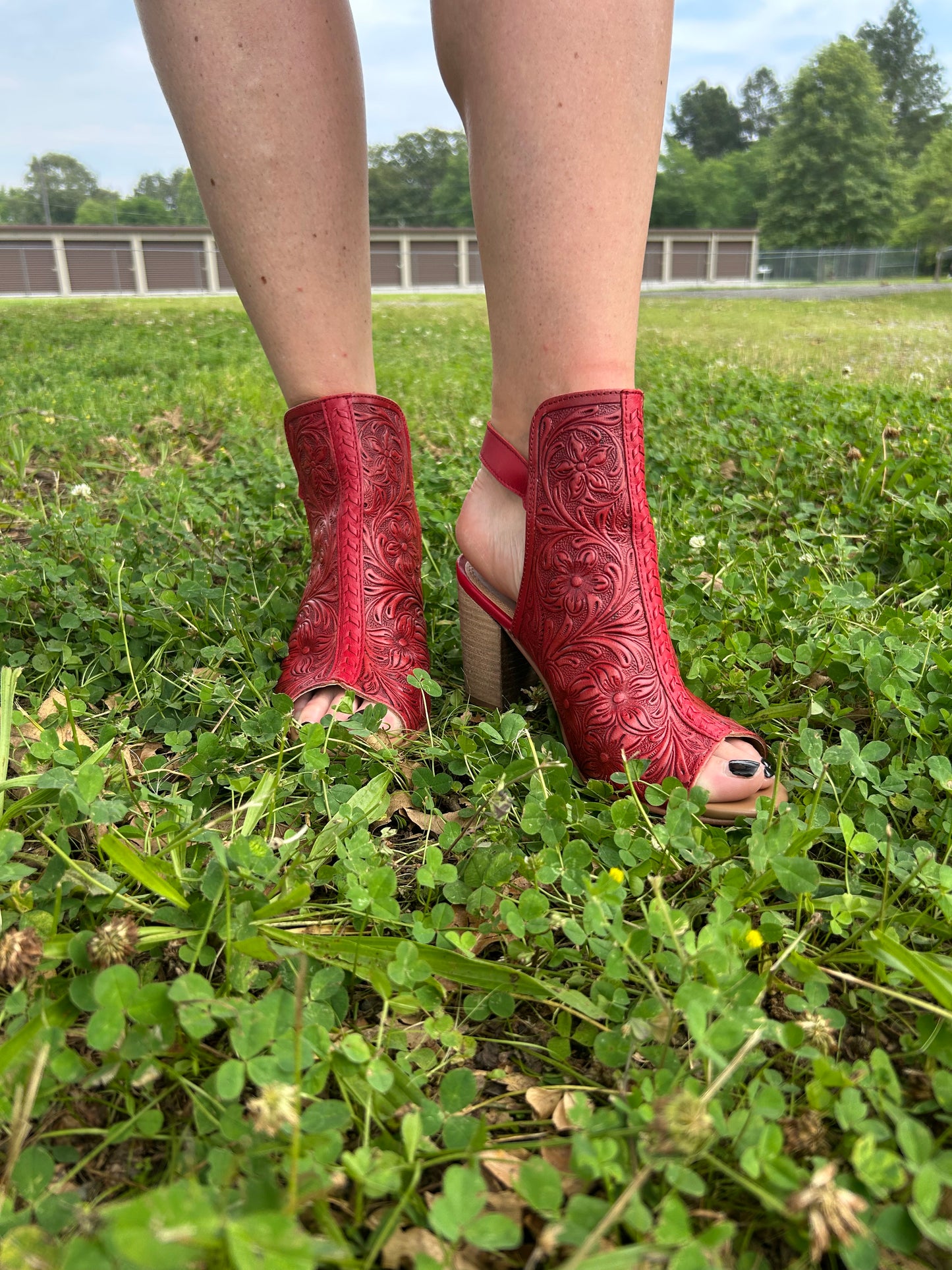 Callandra Hand Tooled Heels