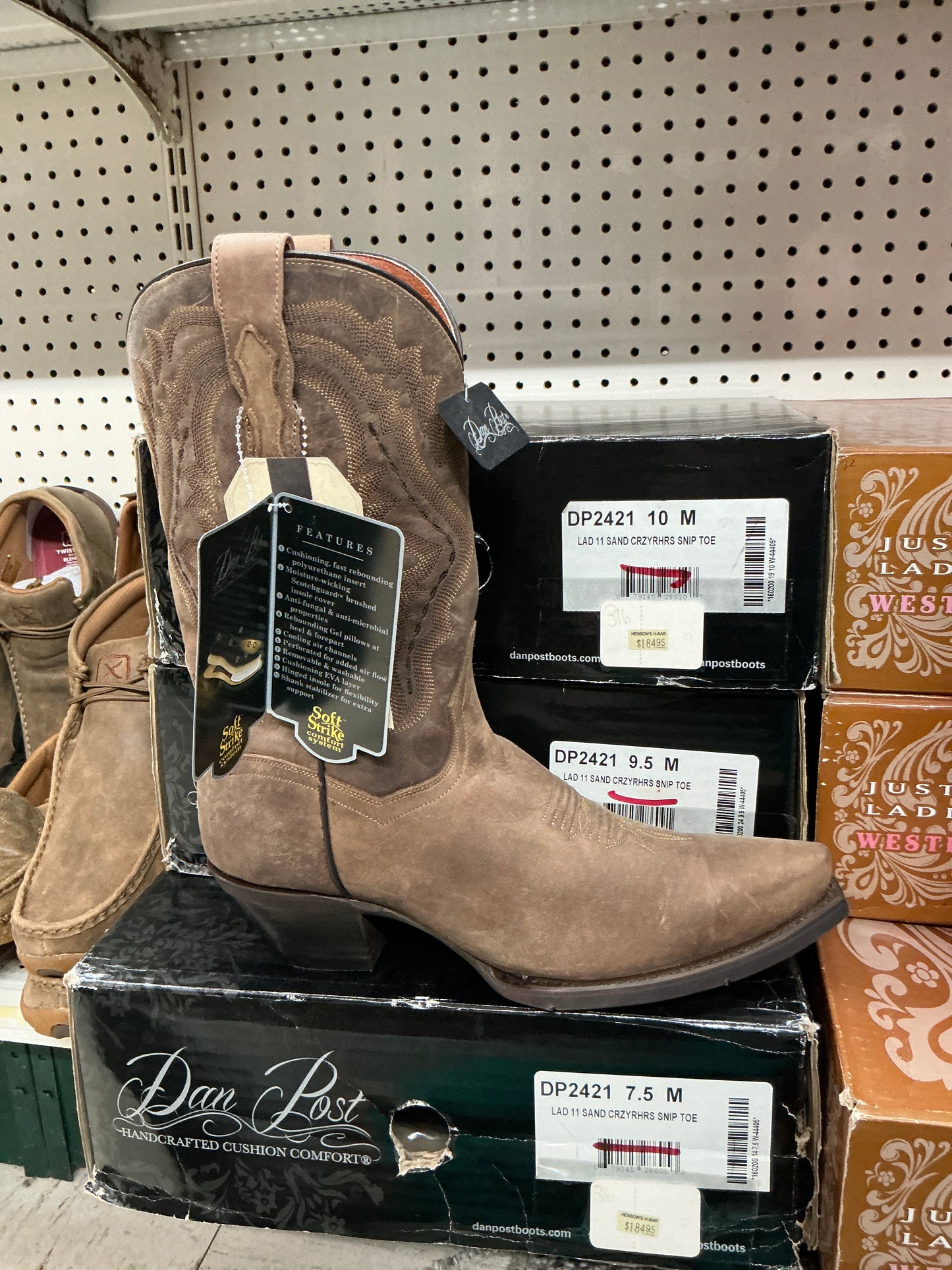 Dan Post Sand Crzyrhrs Snip Toe