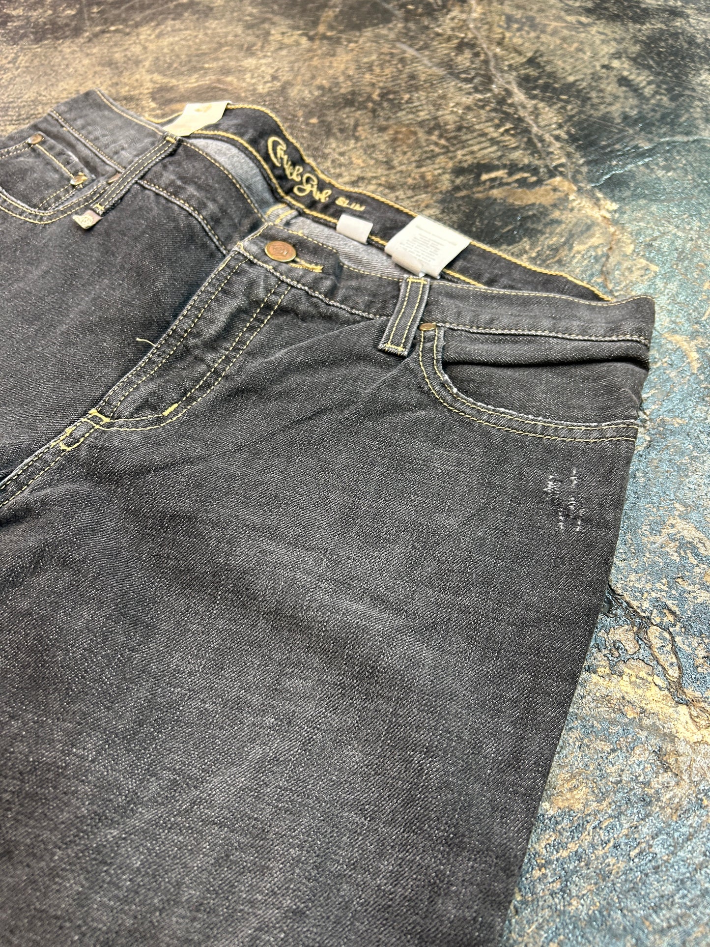 *VINTAGE* Cruel Girl® Vivian Black Wash Jeans