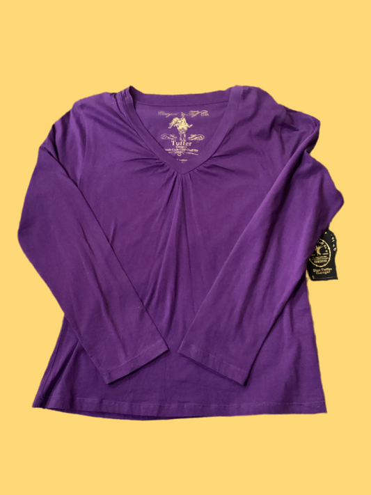 Cowgirl Tuff Purple vneck
