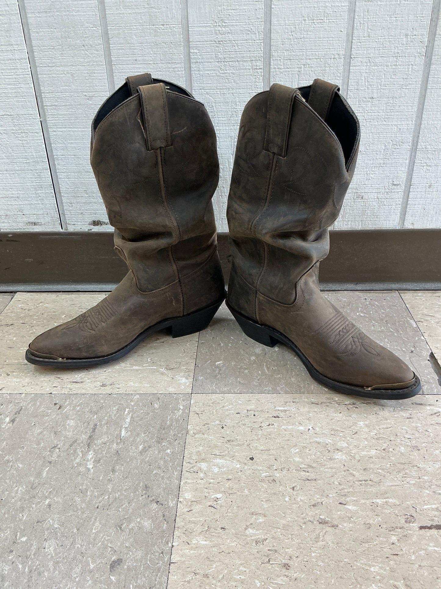 Classic Brown Double H Boot-CLEARANCE