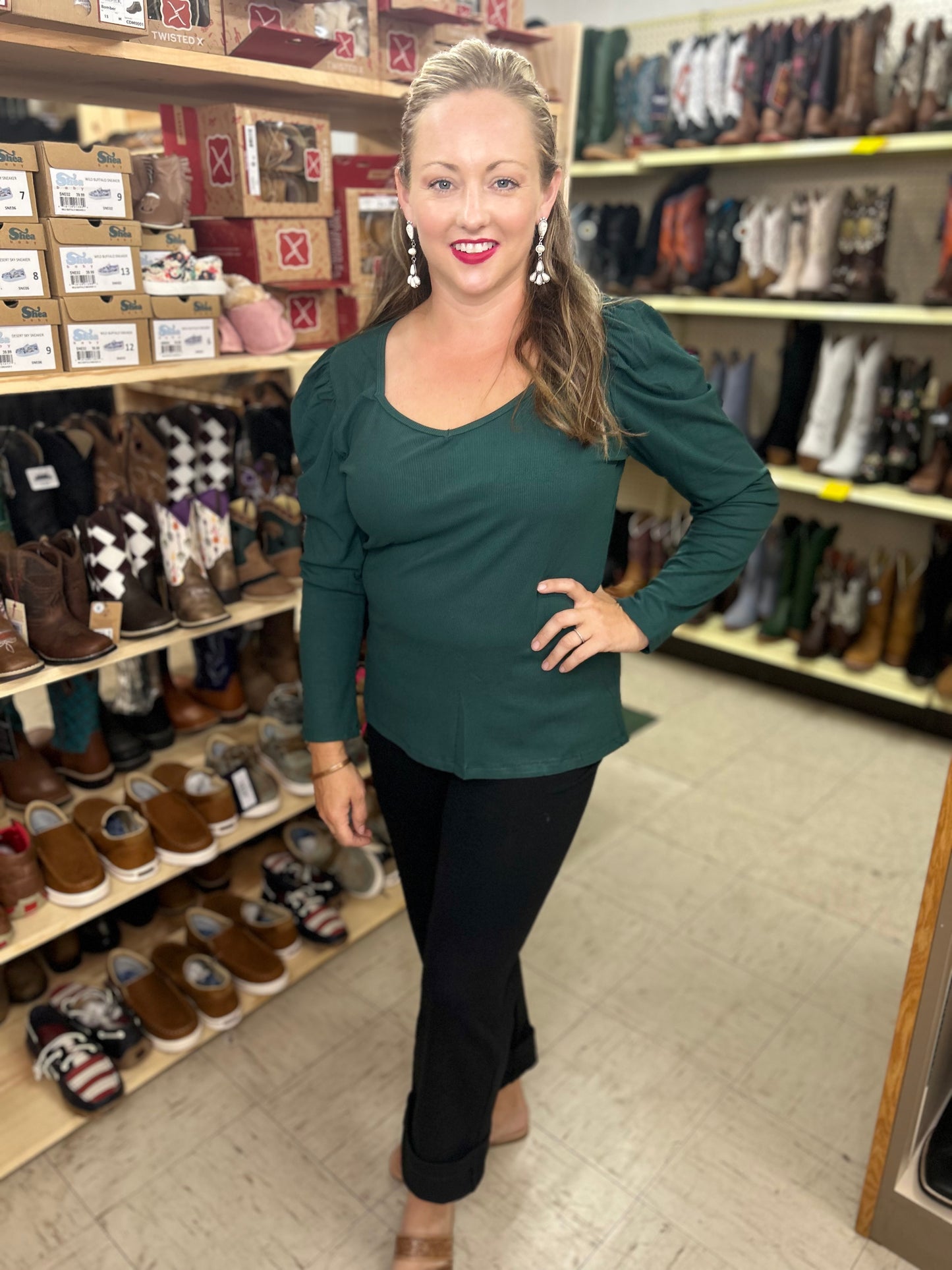 Something Classy Green Top