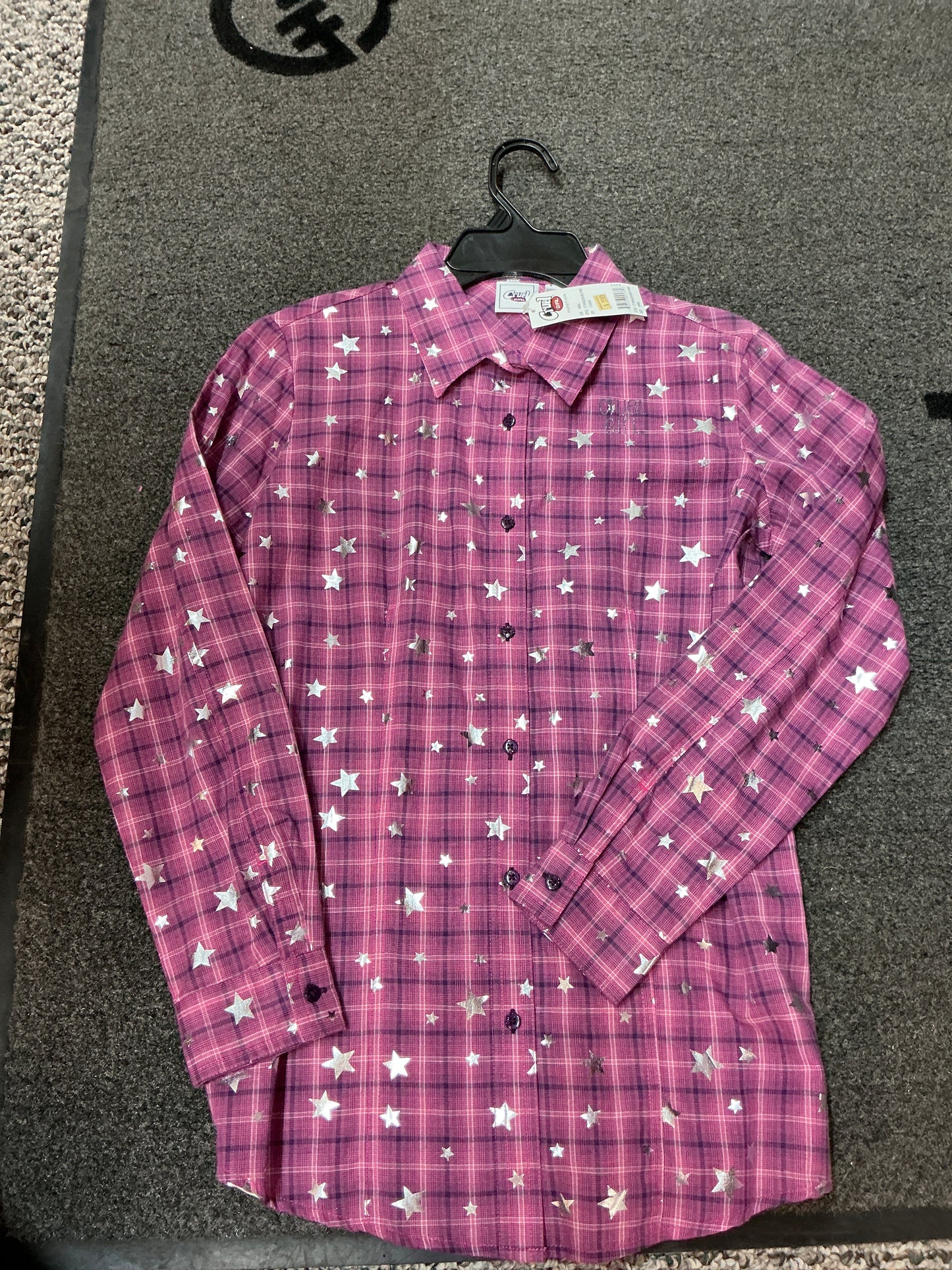 Cruel Girl Pink Stars Button Up