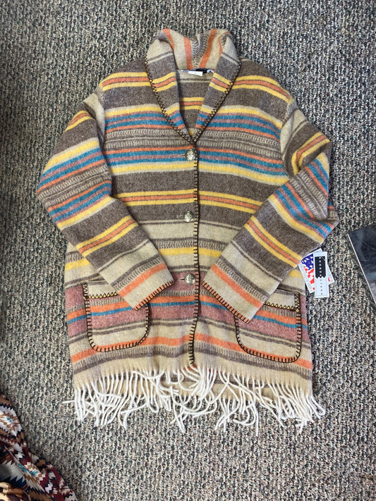 Rhonda Stark Arapahoe Fringe Car Coat
