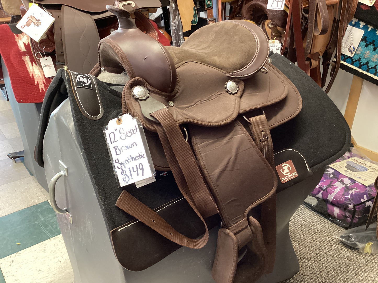 12” Synthetic saddle