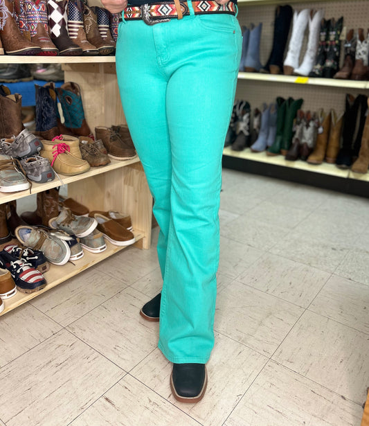 Walking West Turquoise Jean-Long
