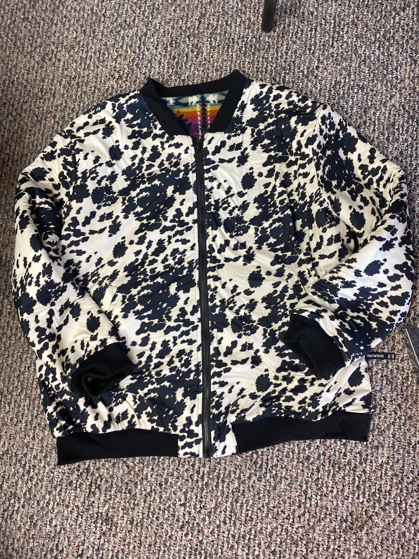 Crazy Train Reversible Bomber Jacket