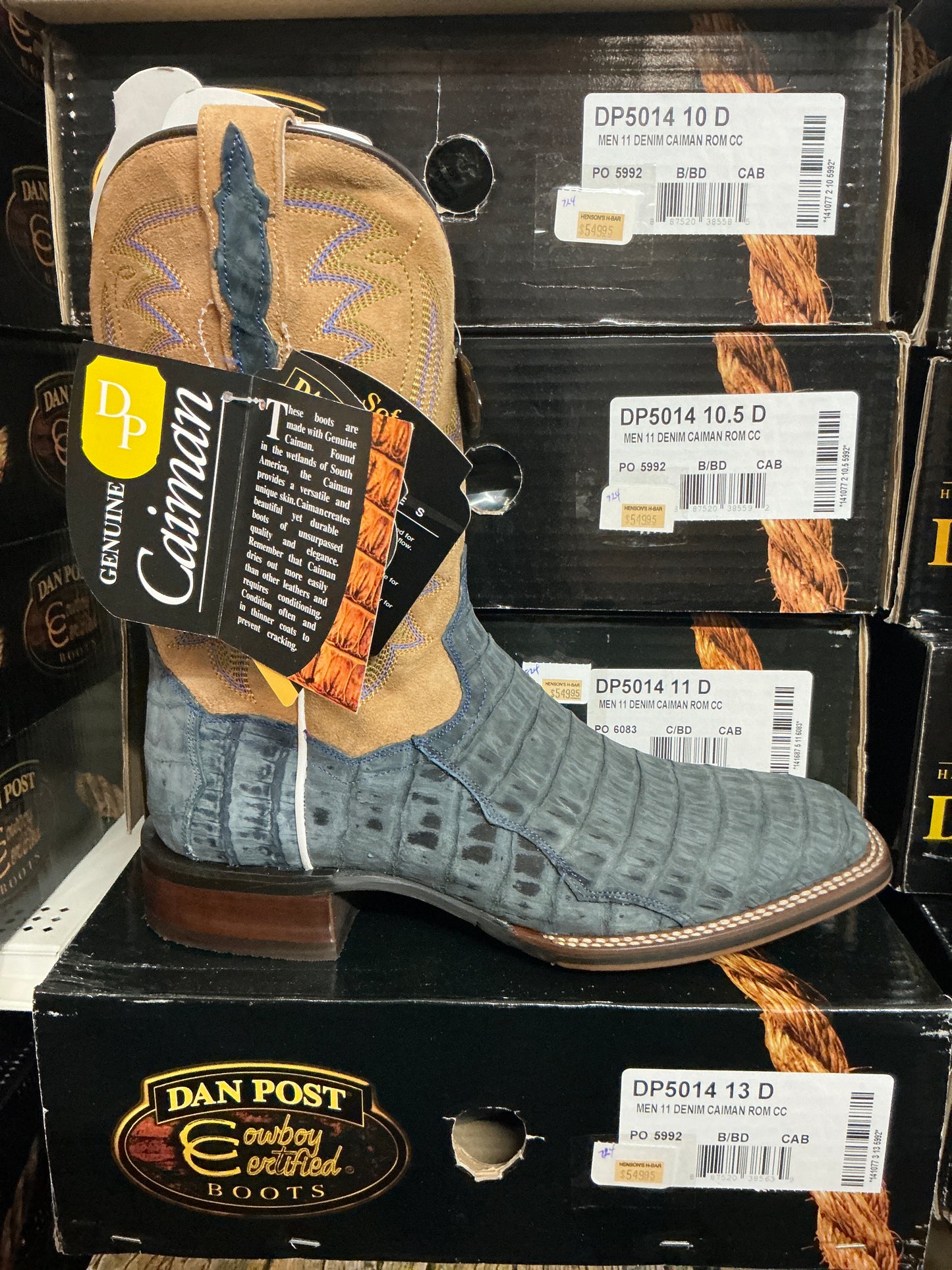 Dan Post Denim Caiman