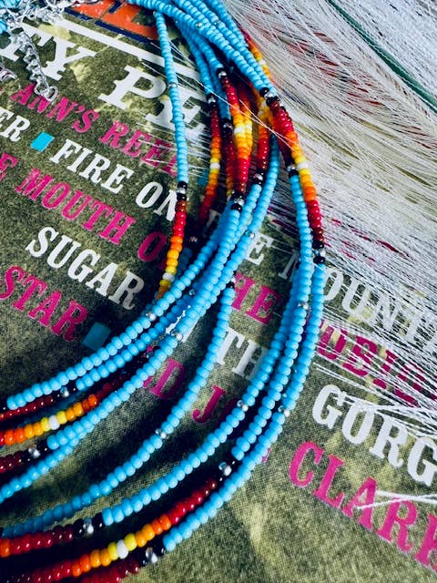 Southwest Seed Bead Western Choker