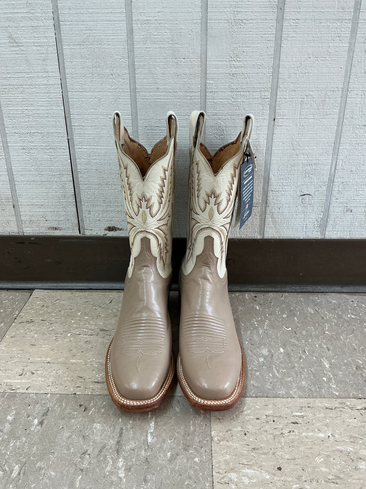 Lucchese 2000 Tan Square Toe-CLEARANCE