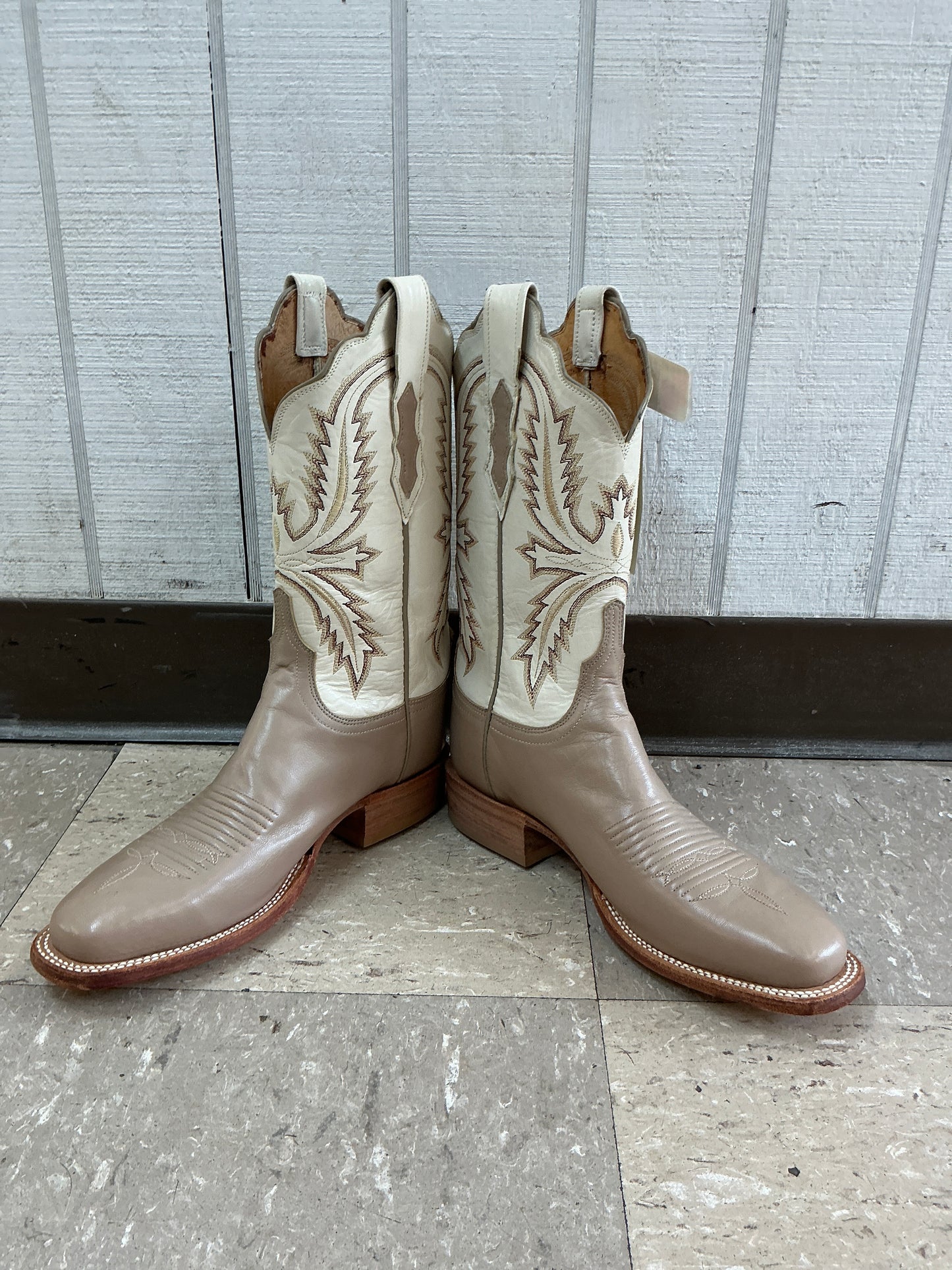 Lucchese 2000 Tan Square Toe-CLEARANCE