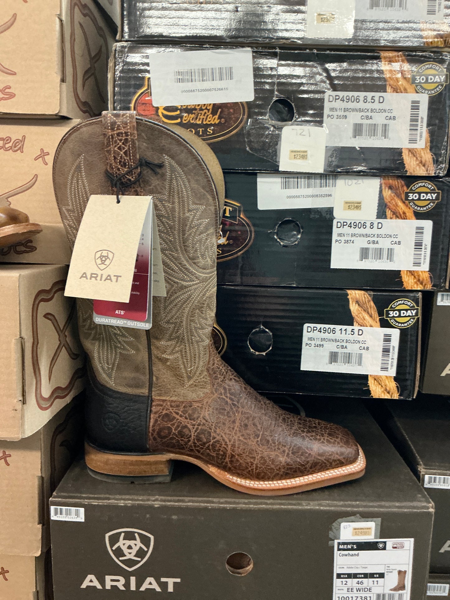 Ariat Cowhand Adobe Clay/Taupe 10017381