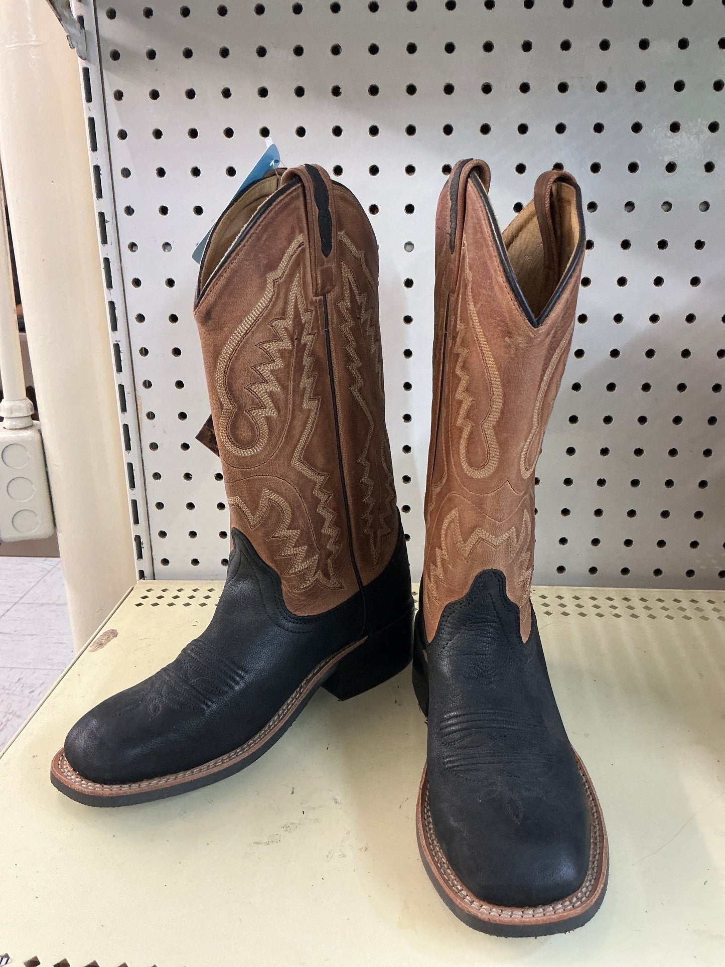Old West Brown and Black Boot-CLEARANCE