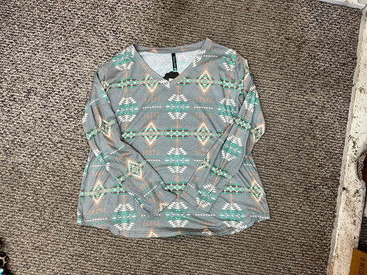 Sterling Kreek Alamo Heights Gray Top