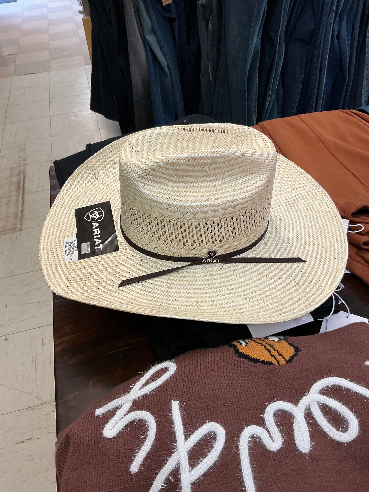 Ariat Straw Cowboy Hat 10X