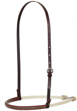 Double Rope Leather Covered Noseband
