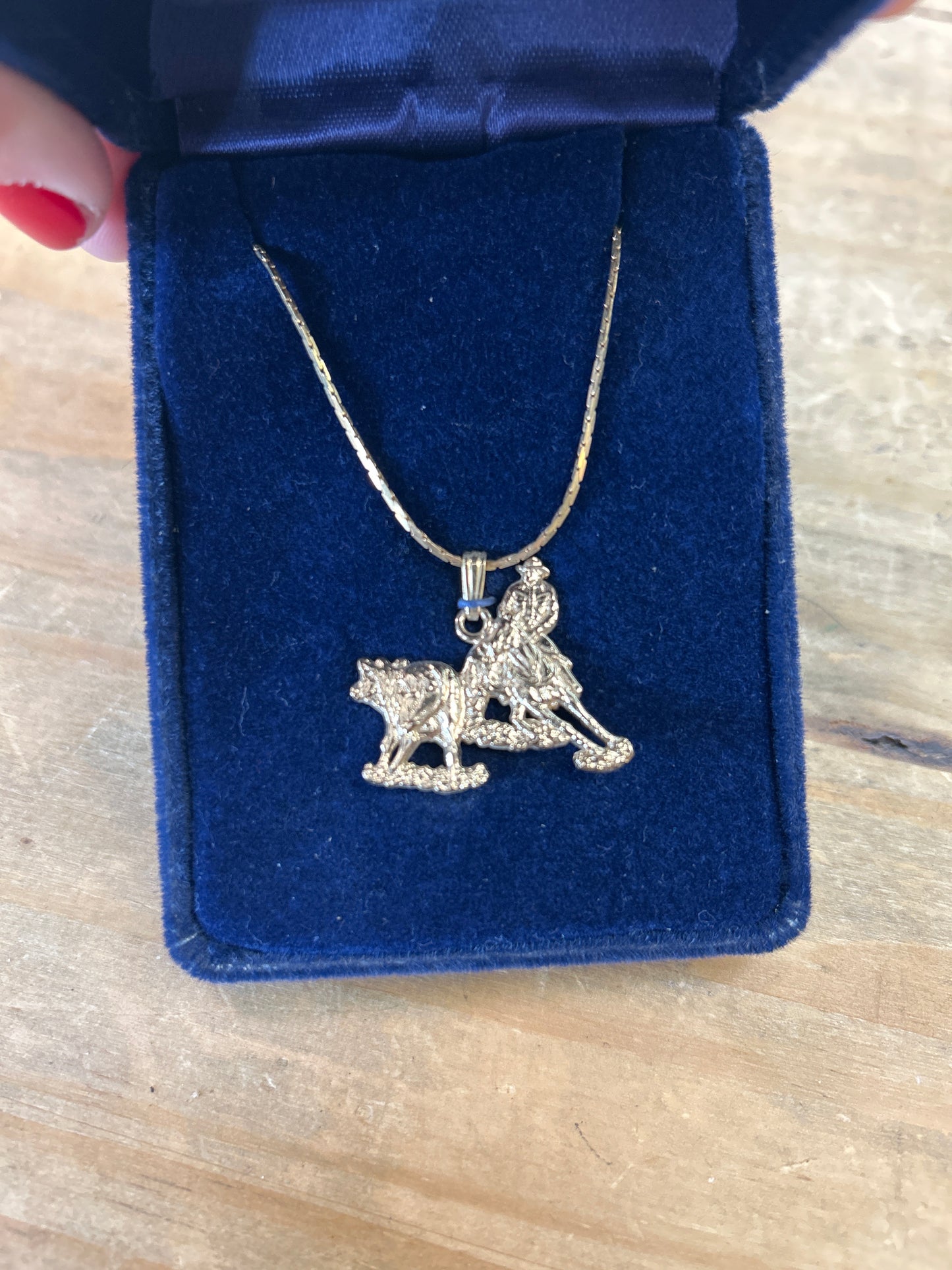 Cutting Horse Necklace