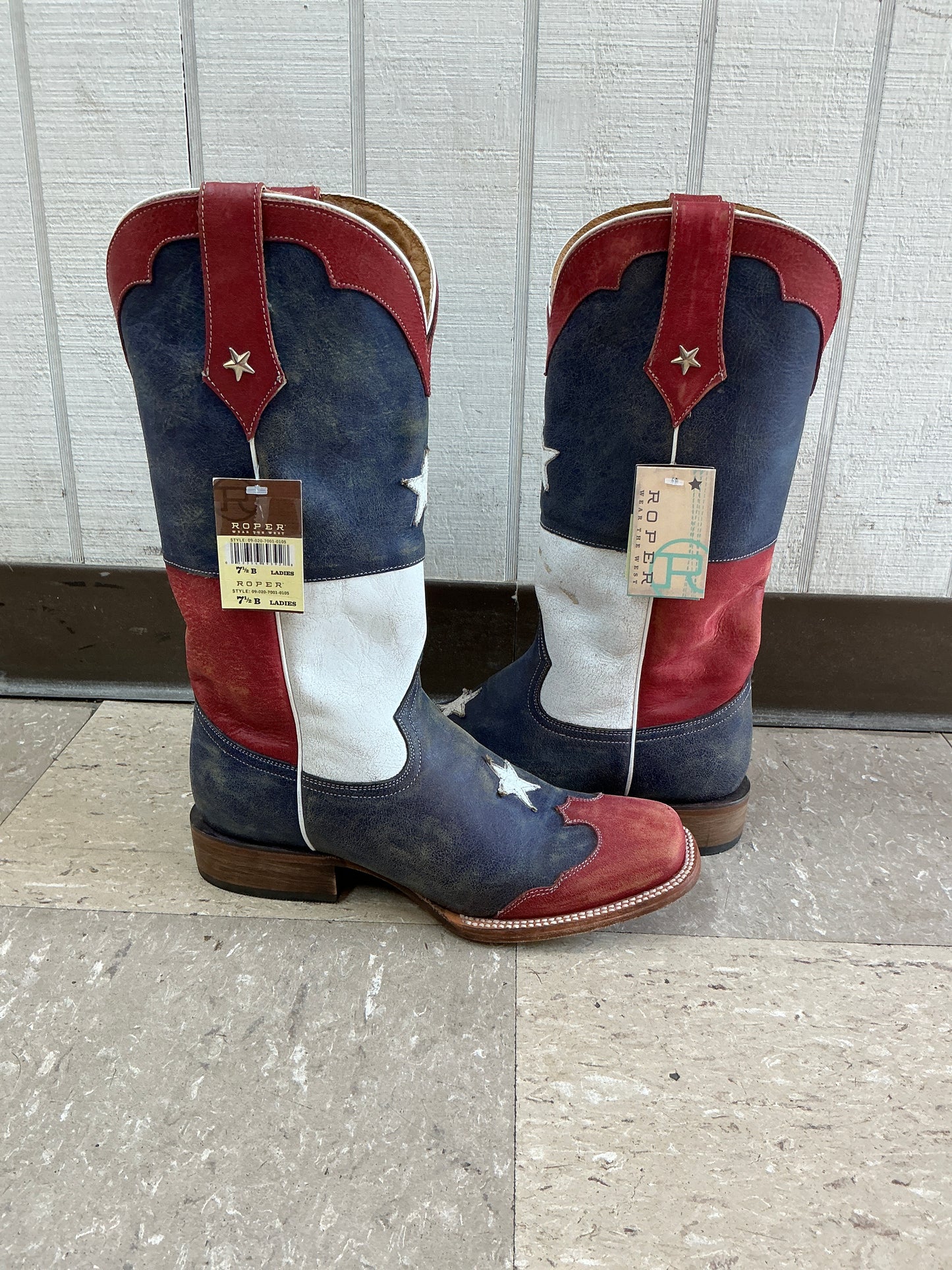 Roper Stars and Stripes Square Toe-CLEARANCE