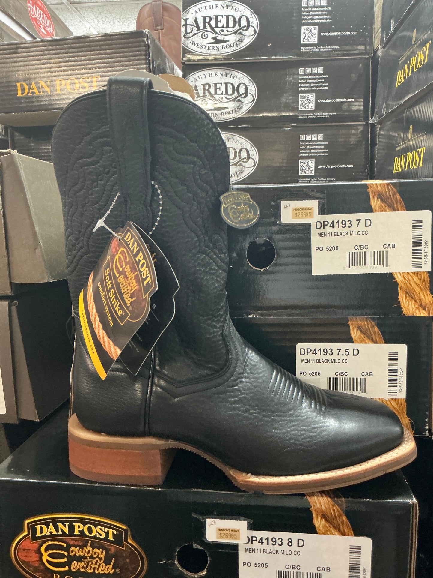 Dan Post DP4193 Black Milo