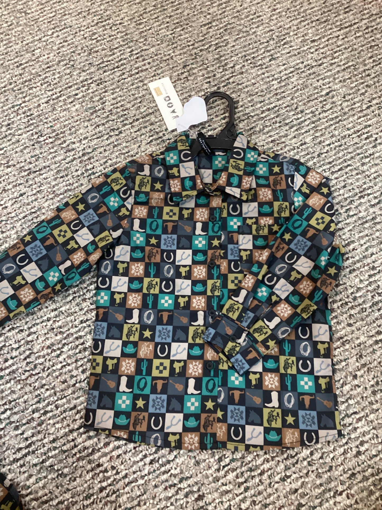Two Fly Checkered Button Up