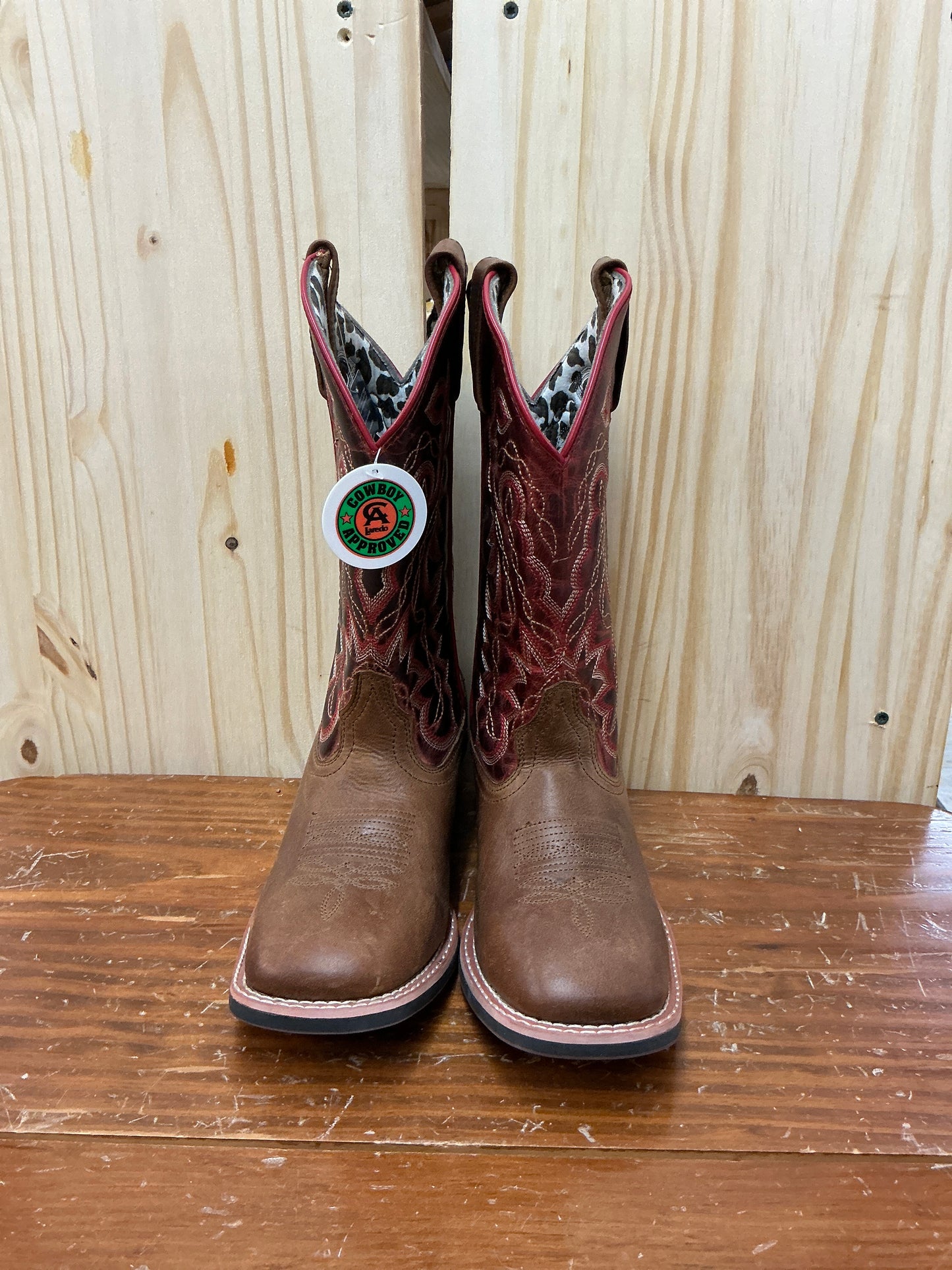 Laredo Cowboy Approved Women’s Tan/Red Darla