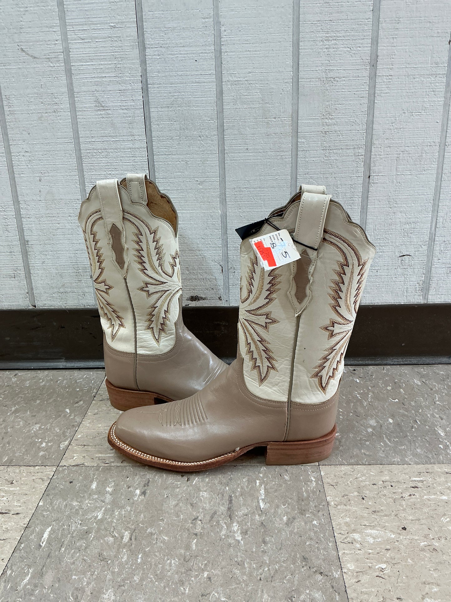 Lucchese 2000 Tan Square Toe-CLEARANCE