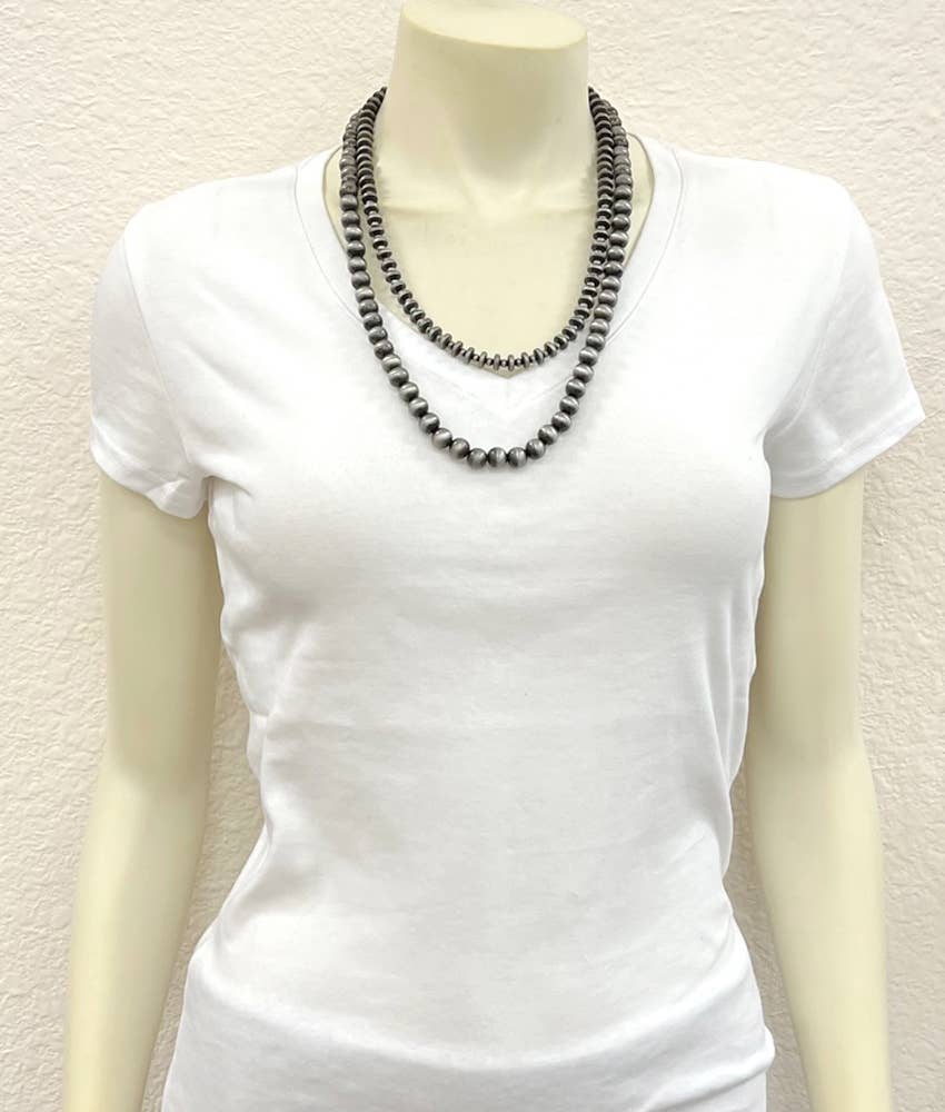 24" Handmade Navajo Bead Necklace
