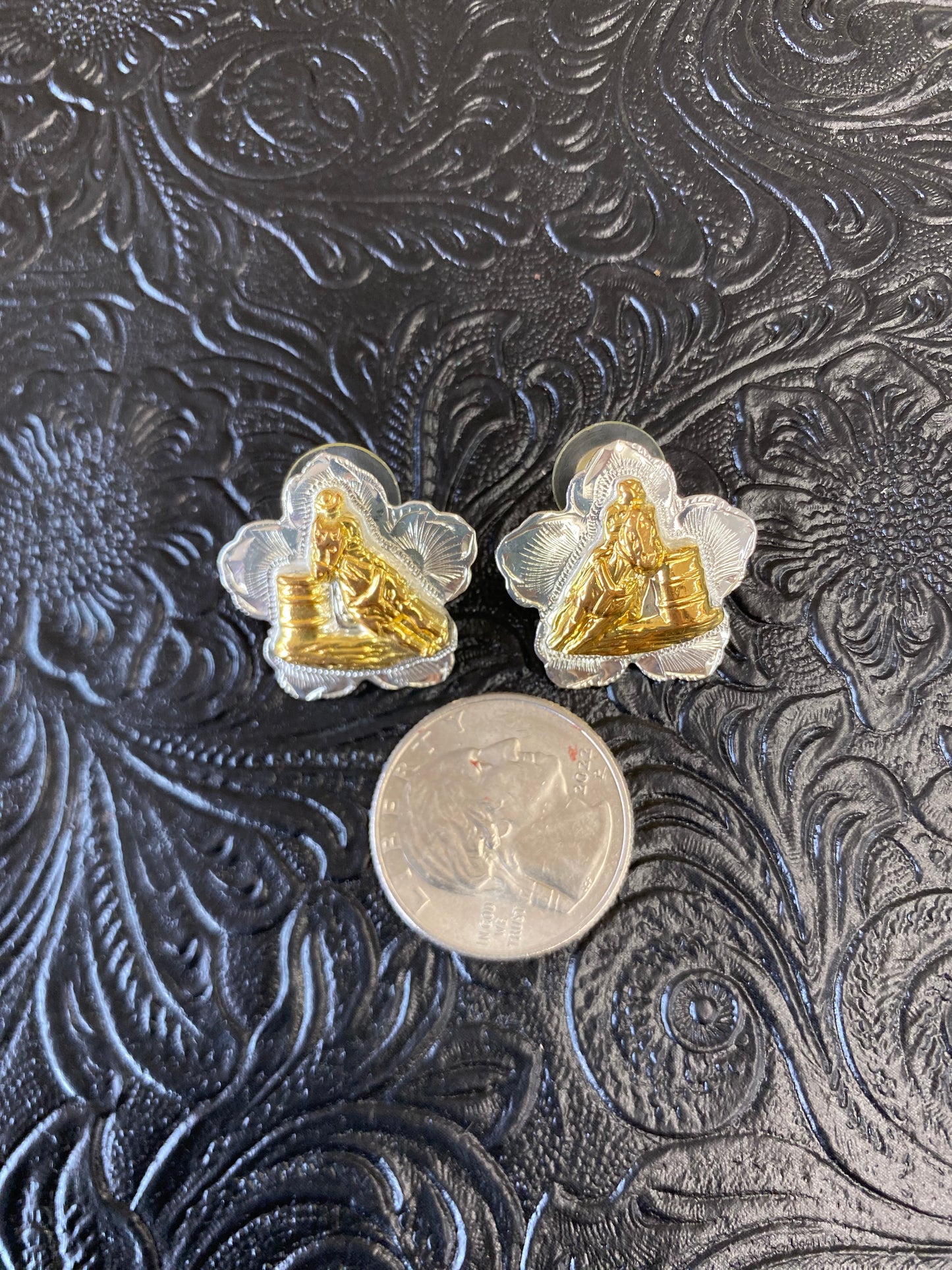 Floral Barrel Racer Earrings by Circle Y