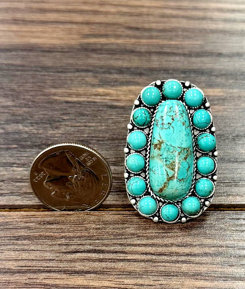Turquoise Adjustable Ring