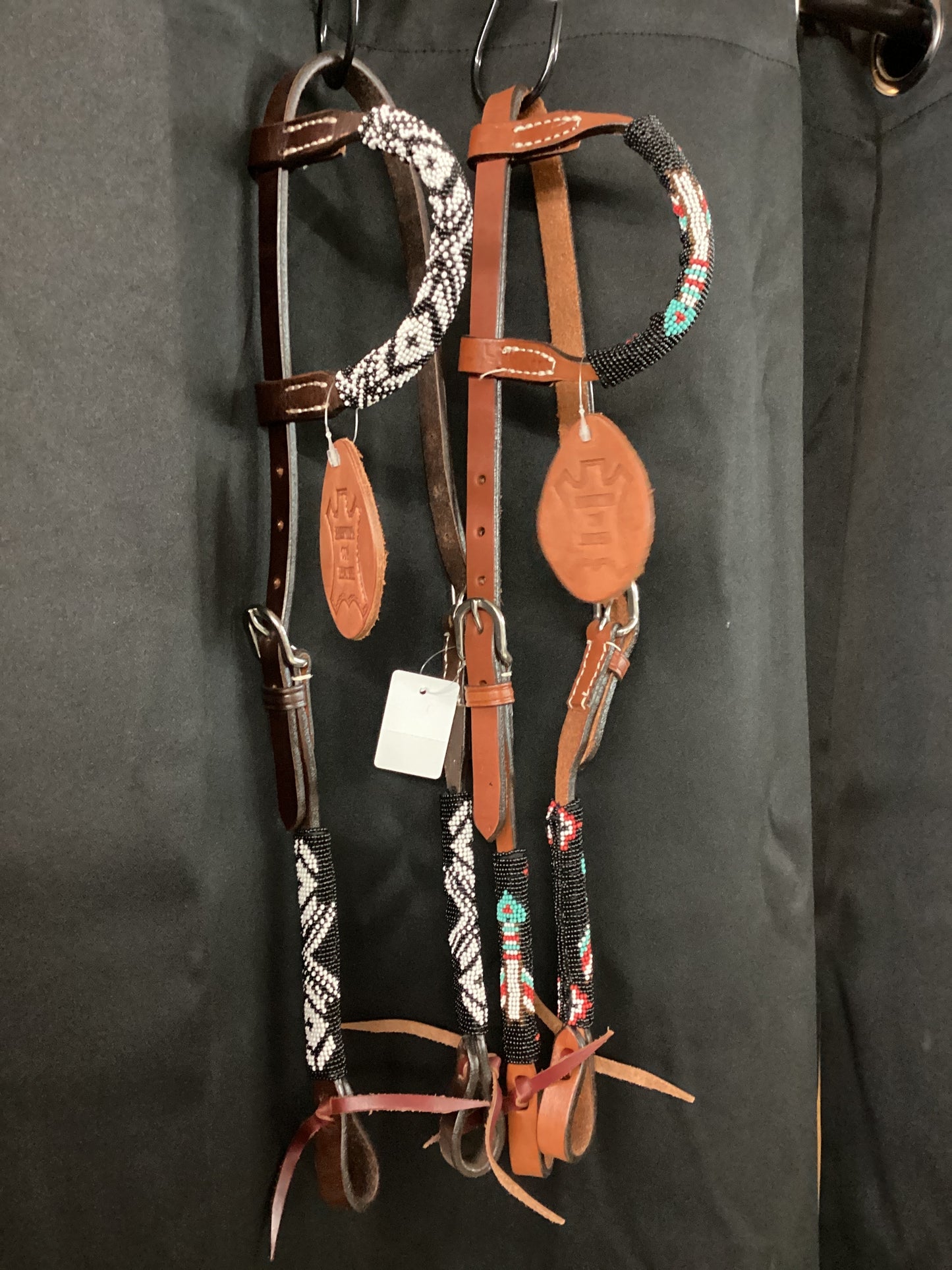 Beaded single ear Headstall