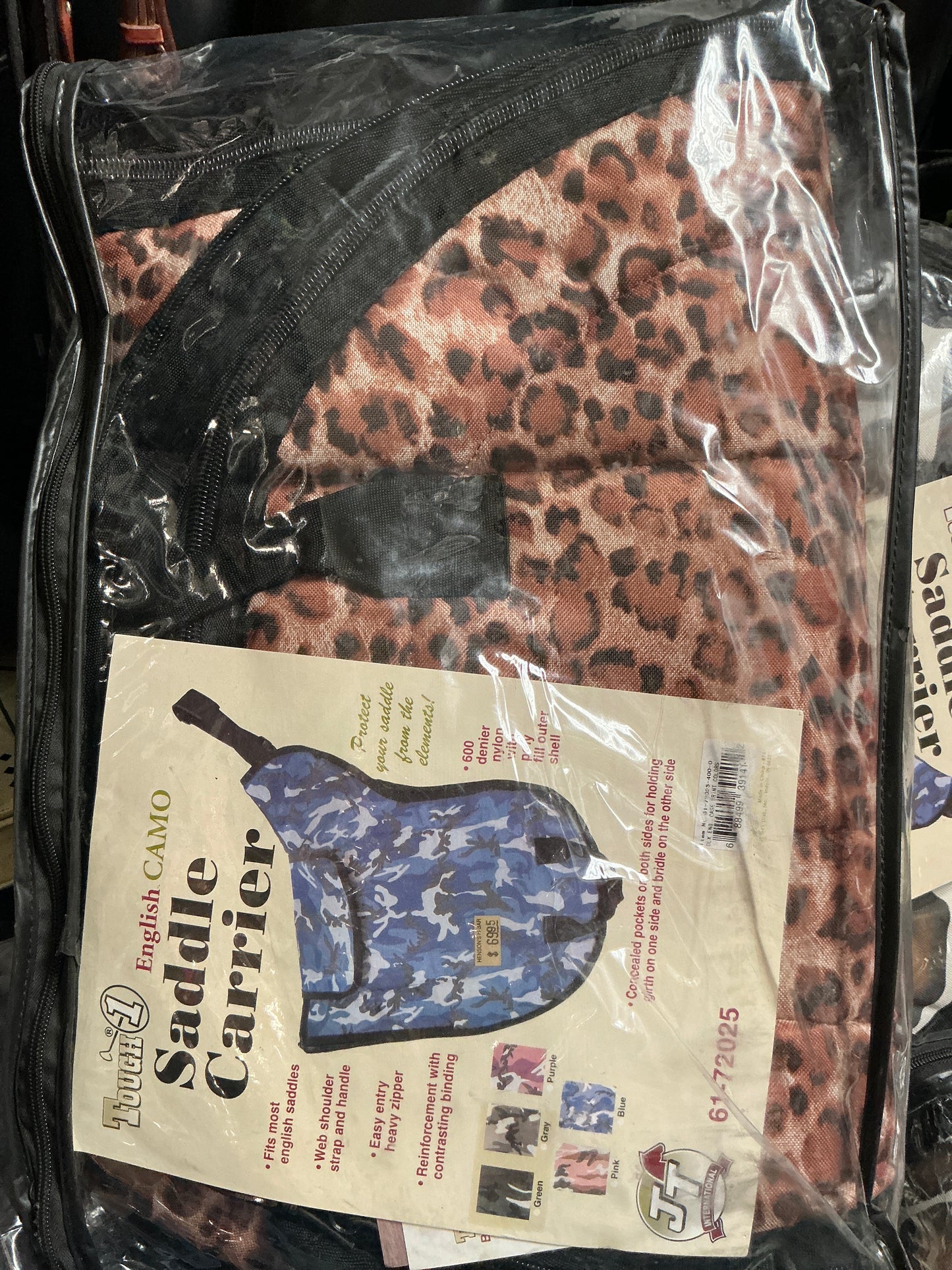 English Cheetah Saddle Carrier