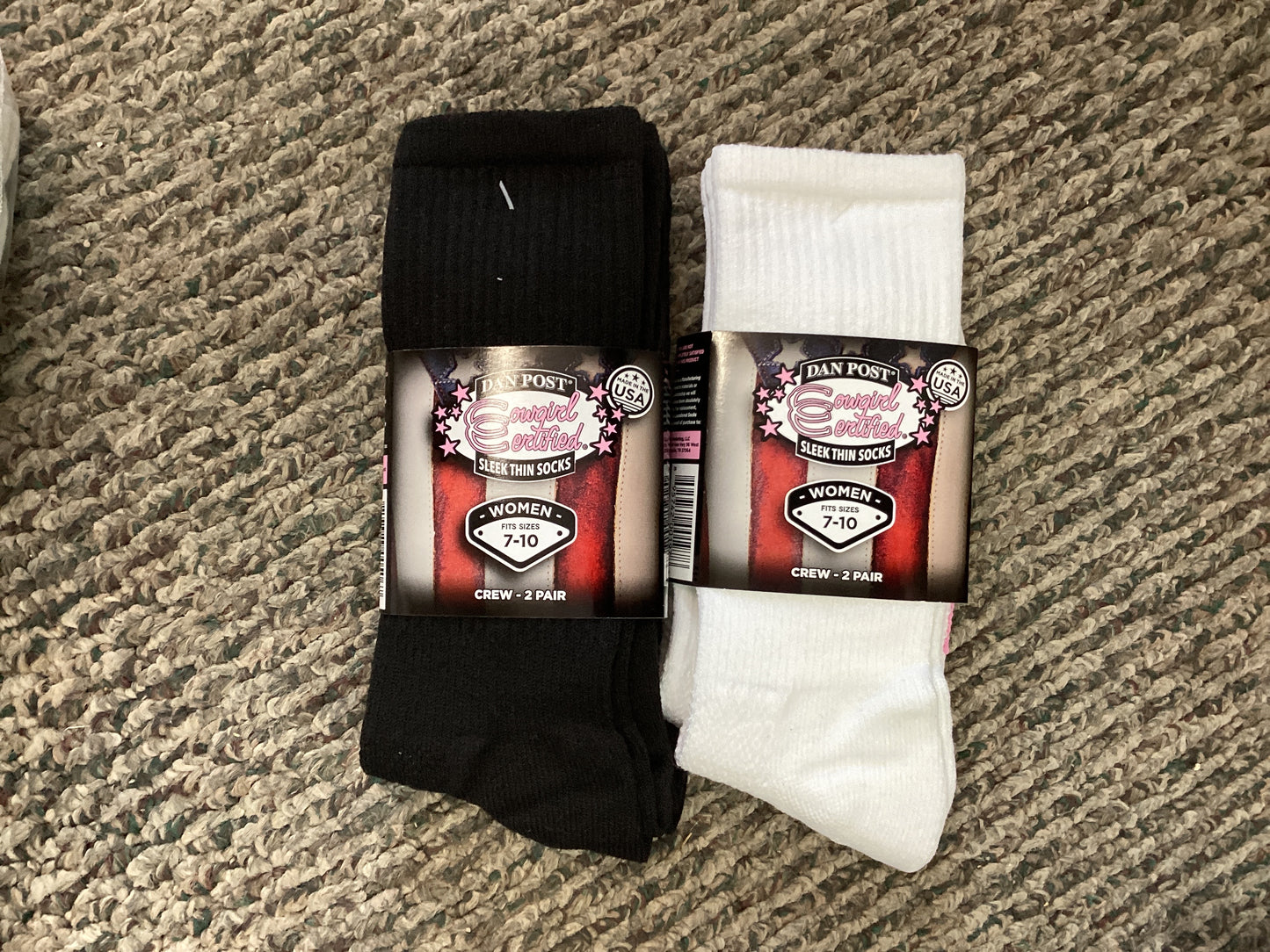 Dan Post Cowgirl Certified Socks-Lite 2 Pair Pack