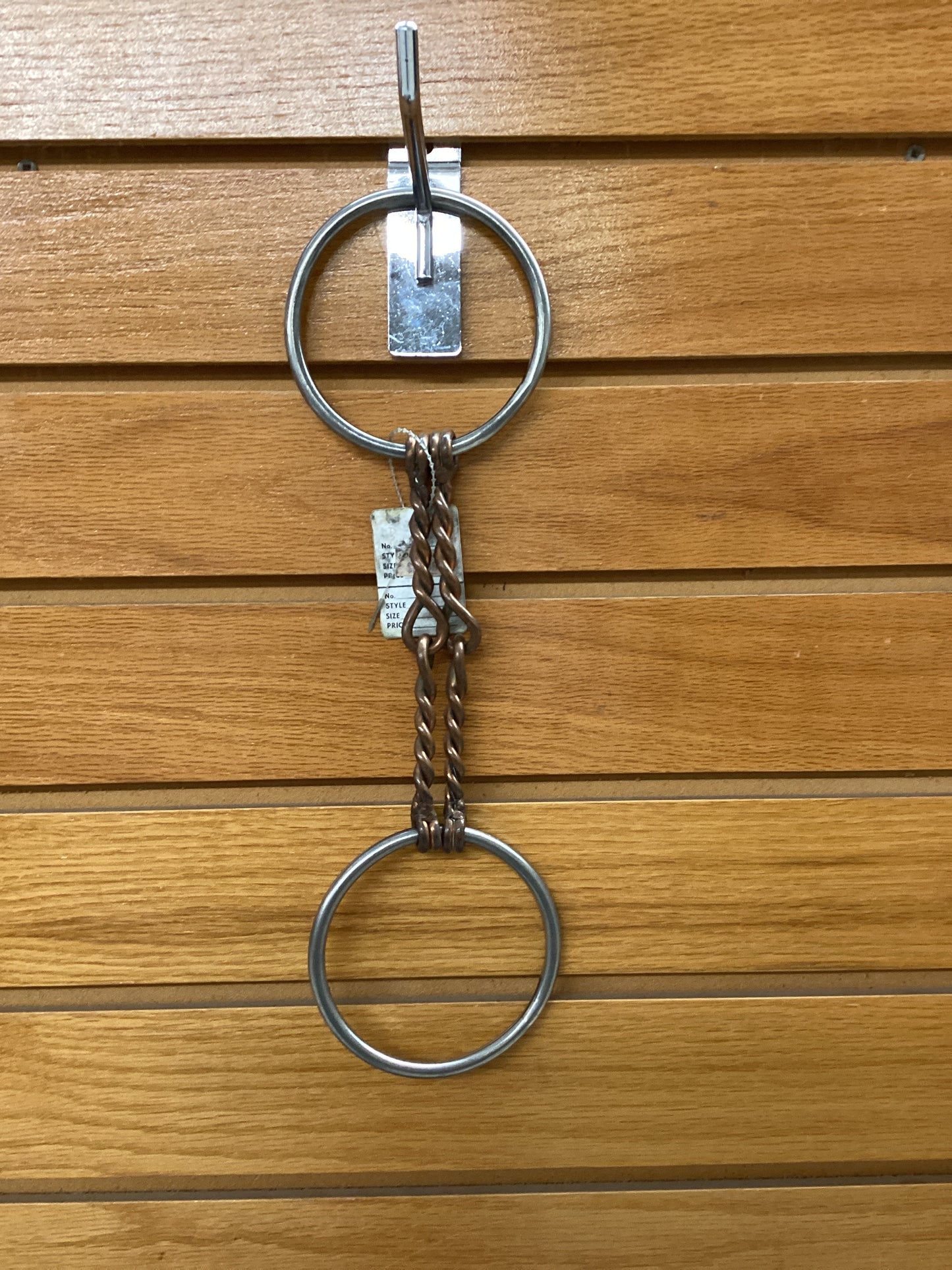 Double Copper Twisted Wire Snaffle Bit