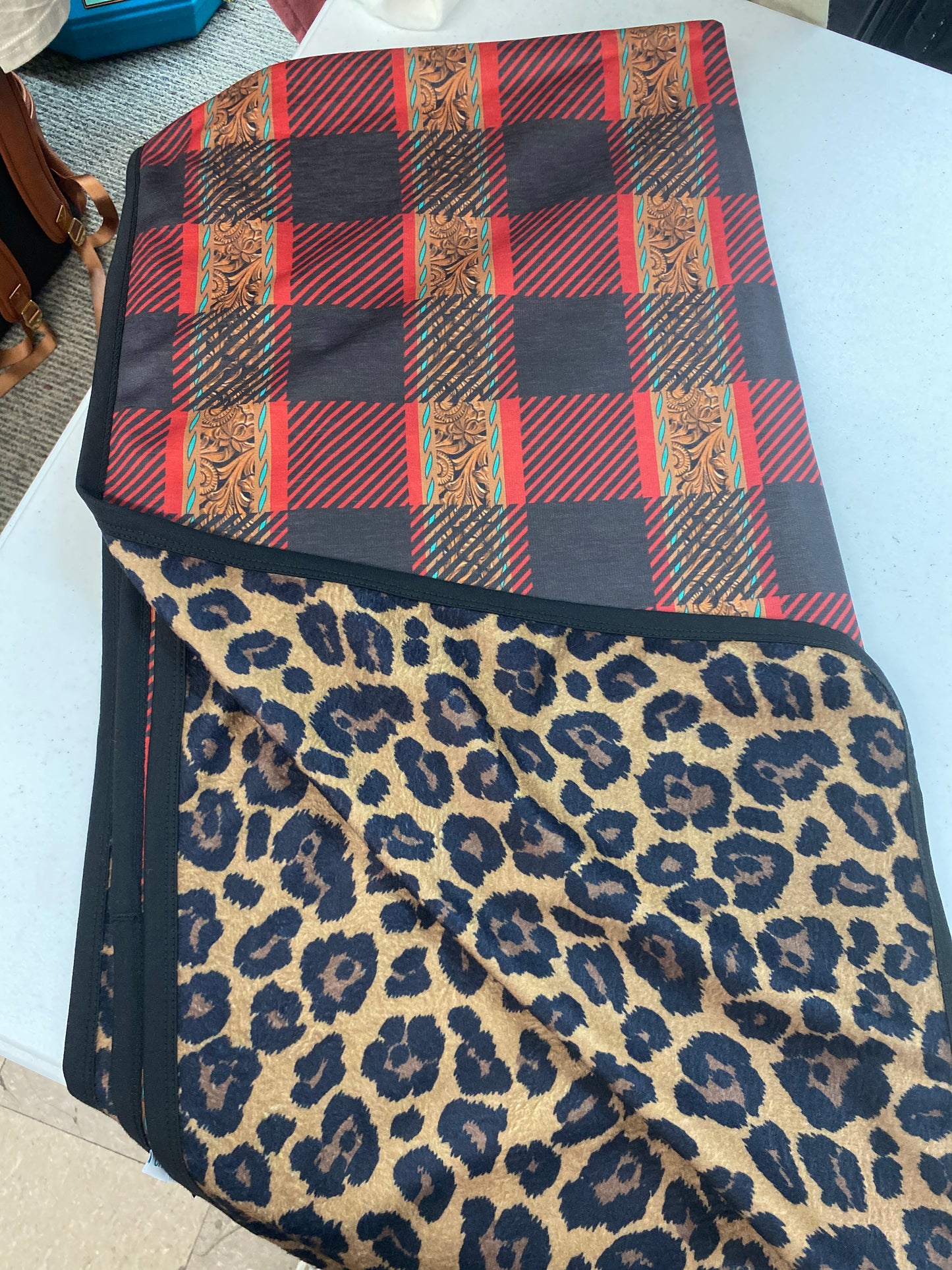 Crazy Train Leopard Reversible Blanket