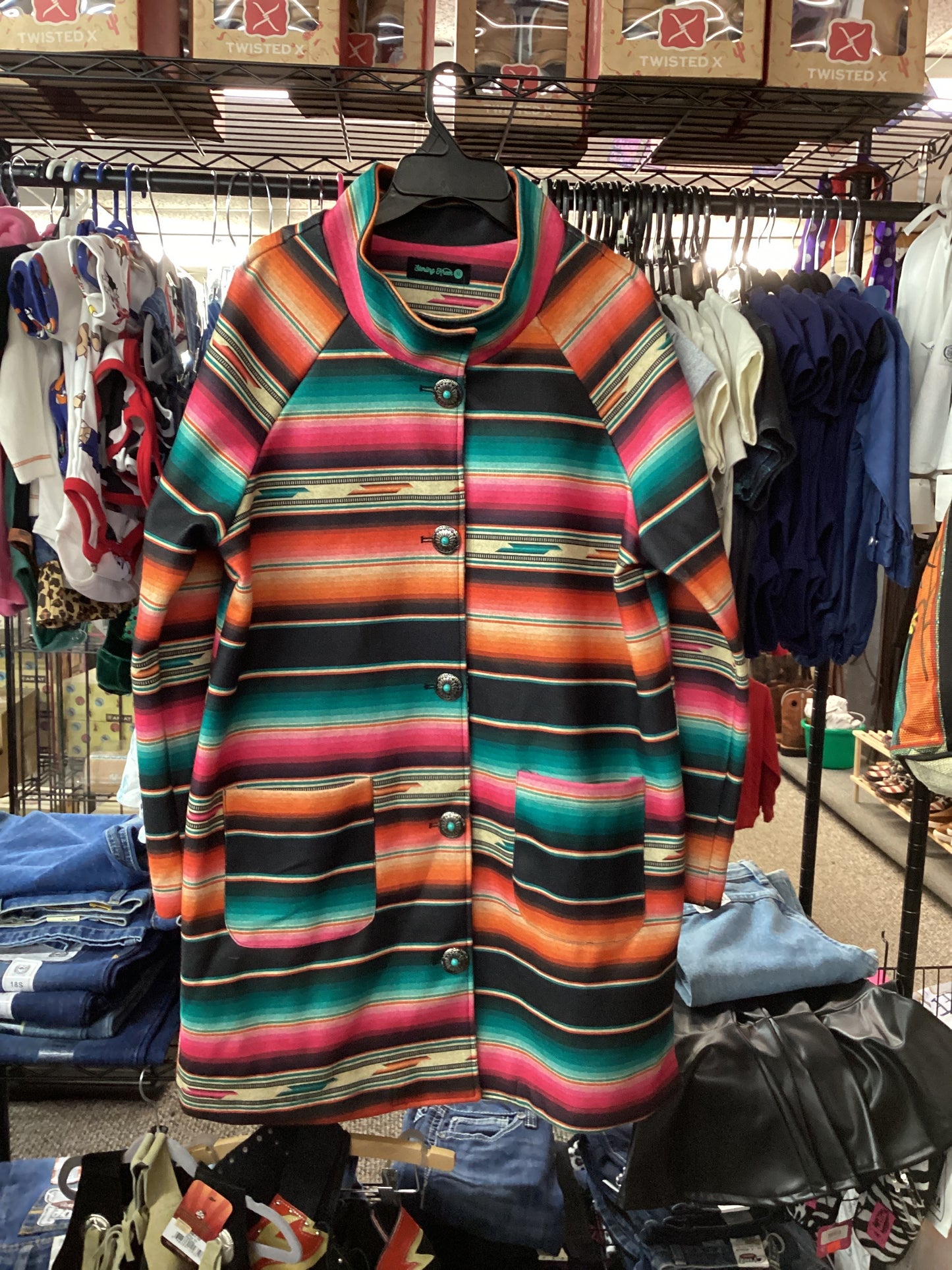 Sterling Kreek Serape Sunset Duster Jacket