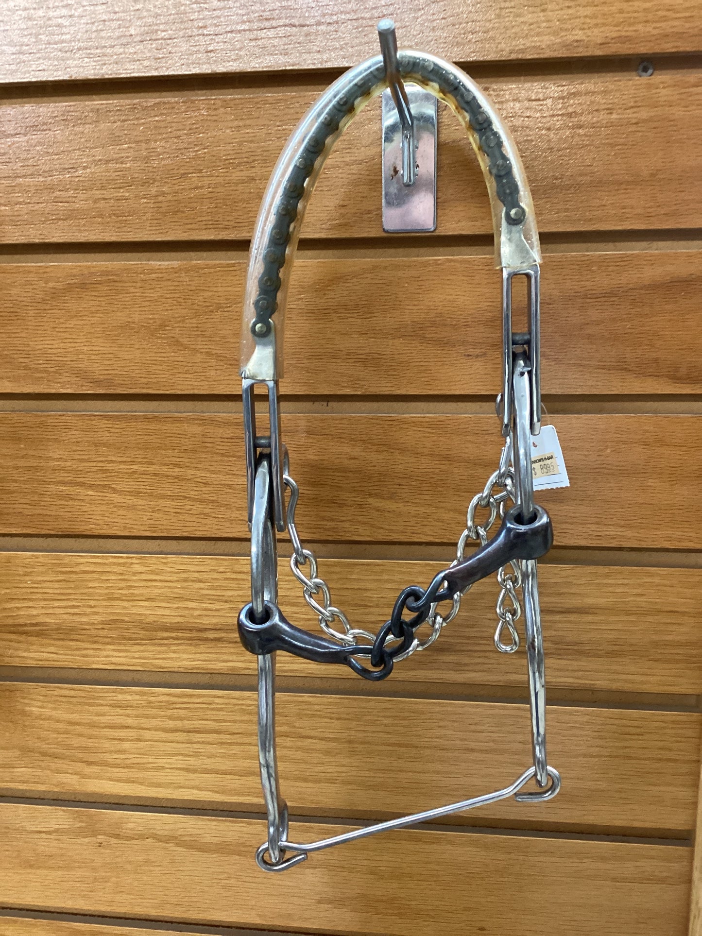Combination Gag Bit with Bicycle Chain Noseband