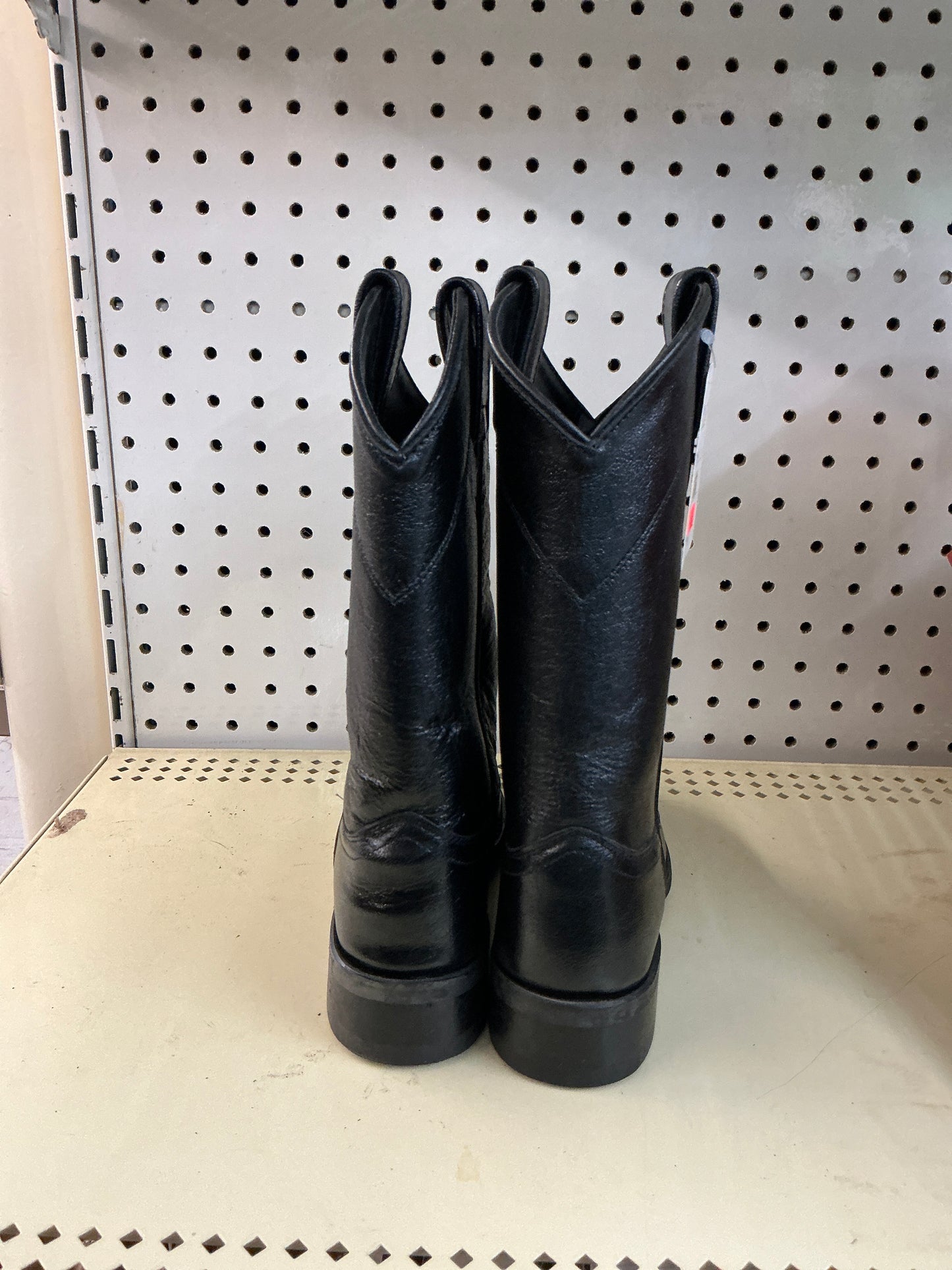 All Black Old West Riding Boot-CLEARANCE